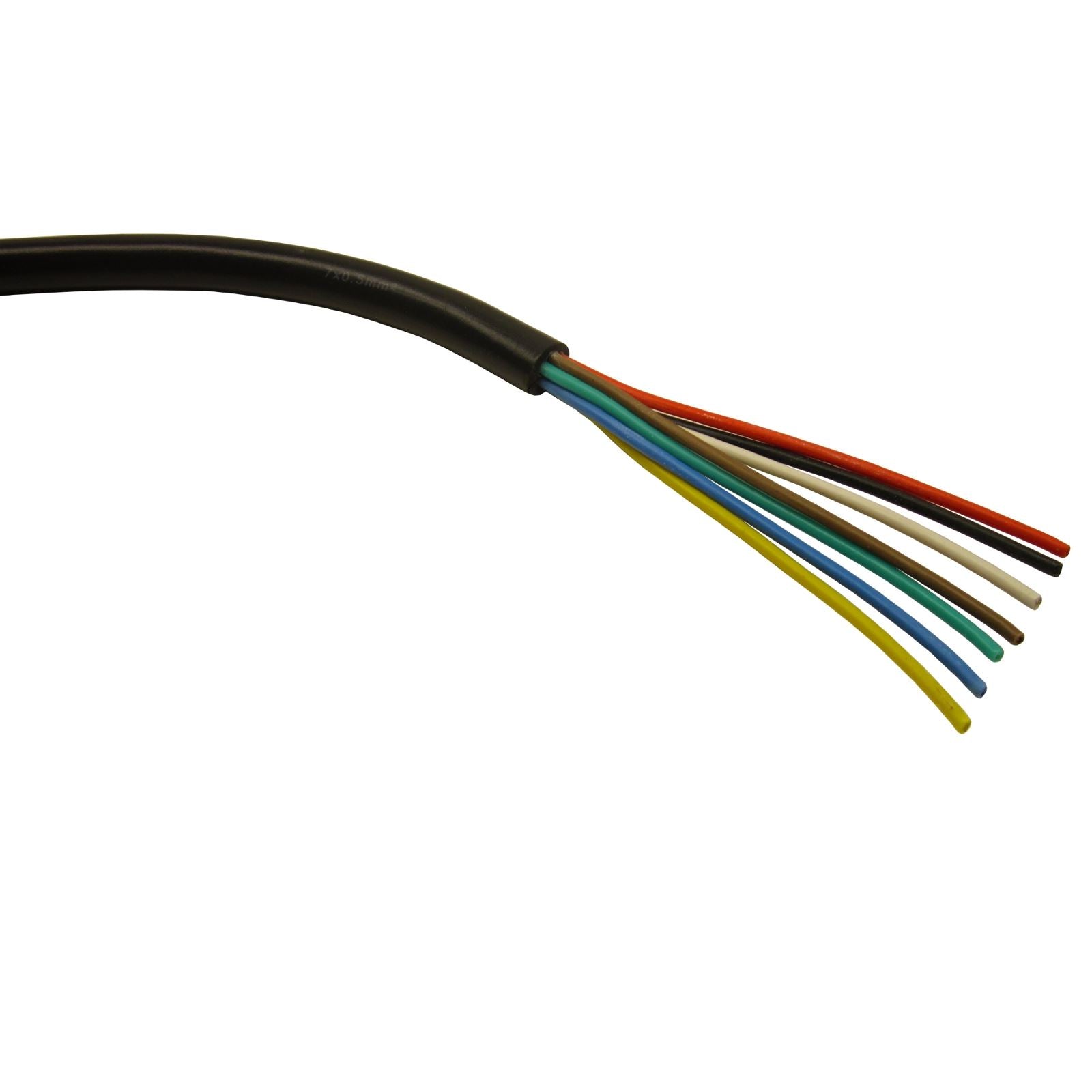 7-adriges Kabel für Anhänger und Wohnwagen in Automobilqualität