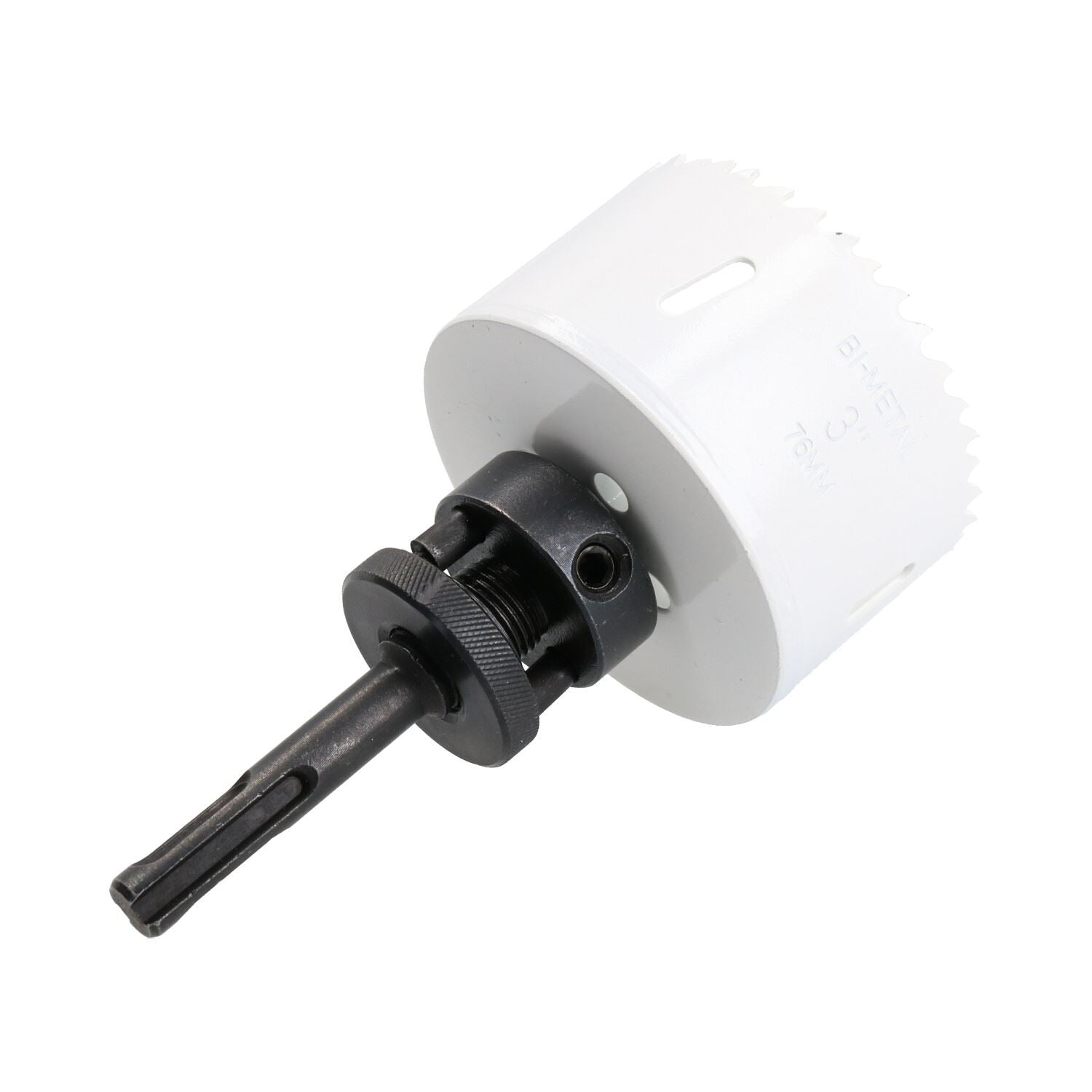 SDS-Plus-Dorndornaufsatz, komplett mit HSS-Lochsäge, 32 mm – 152 mm