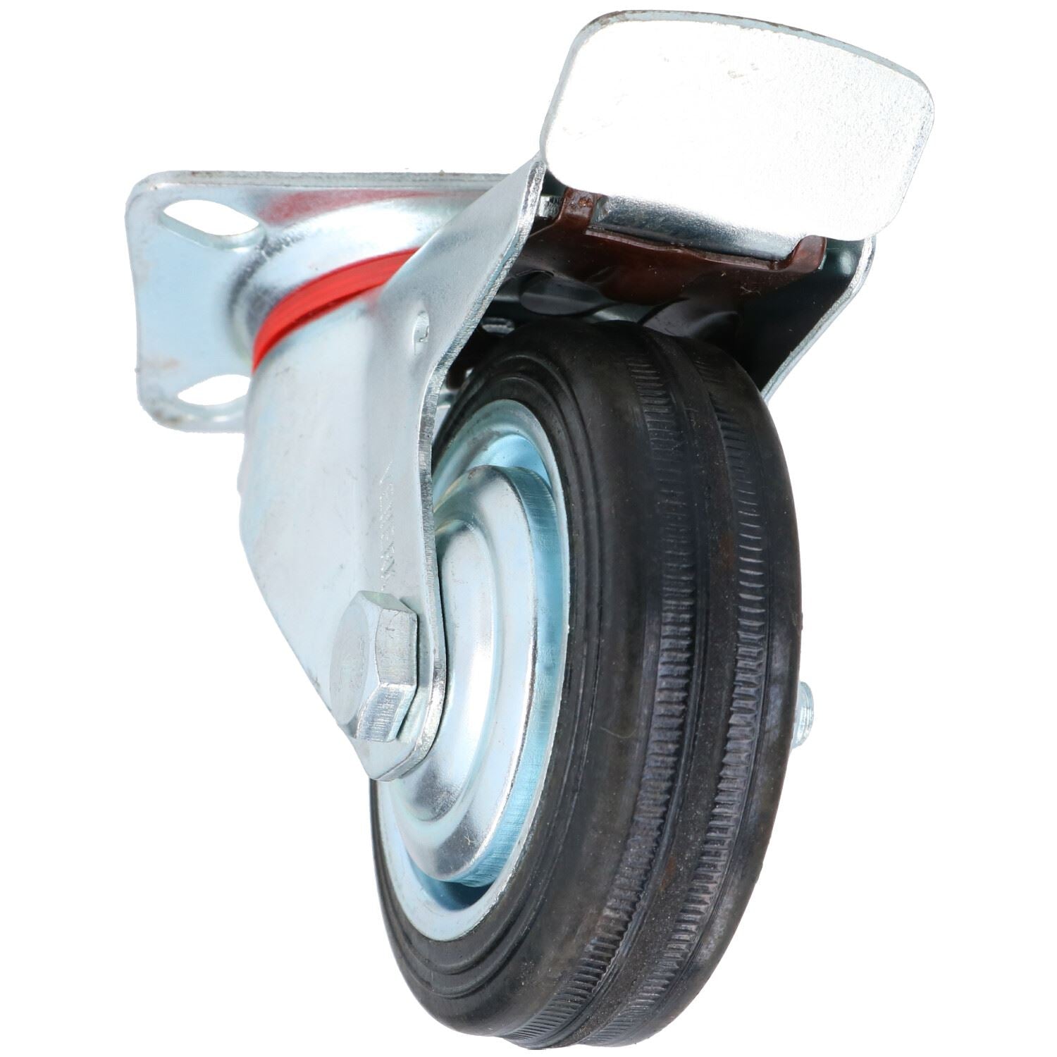 Roulettes fixes et pivotantes de 3 po 75 mm avec freins pour meubles de chariot, lot de 8