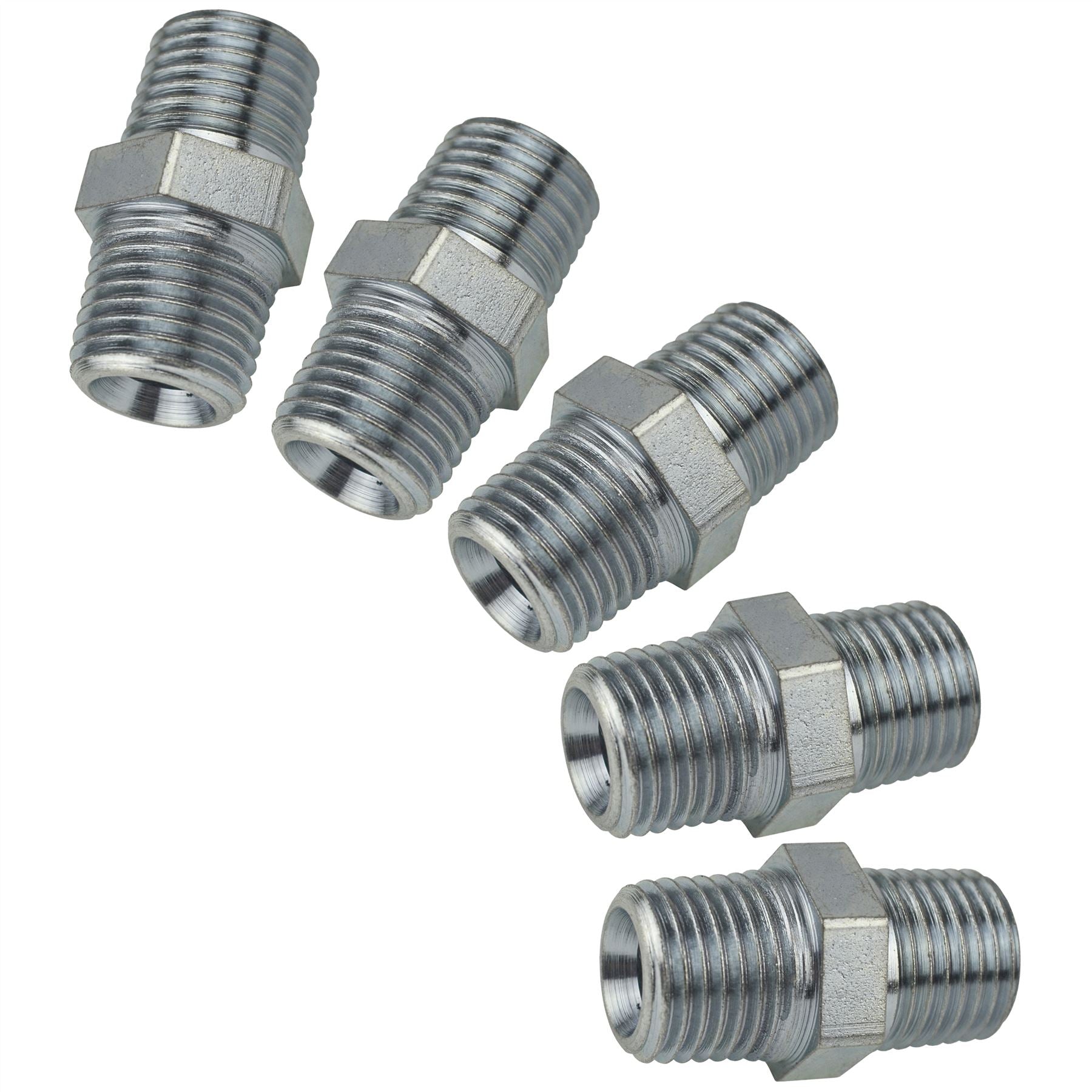 1/2" BSP Stecker auf Stecker Luftleitung Schlauch Kompressor Fitting / Union 5 PACK FT052