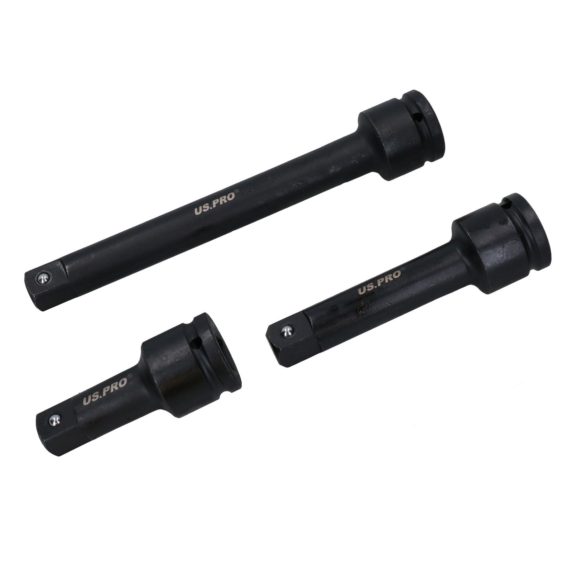 Jeu de 3 rallonges d'impact à entraînement 3/4" 4 - 6" 100 - 255 mm pour camions poids lourds très résistants