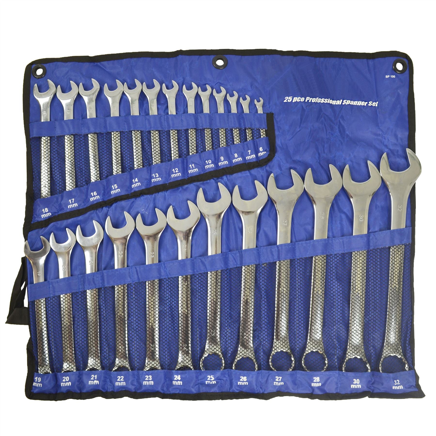Metric Combination Spanner Set Ring / Open Ended 6 - 32mm 25pc SIL279