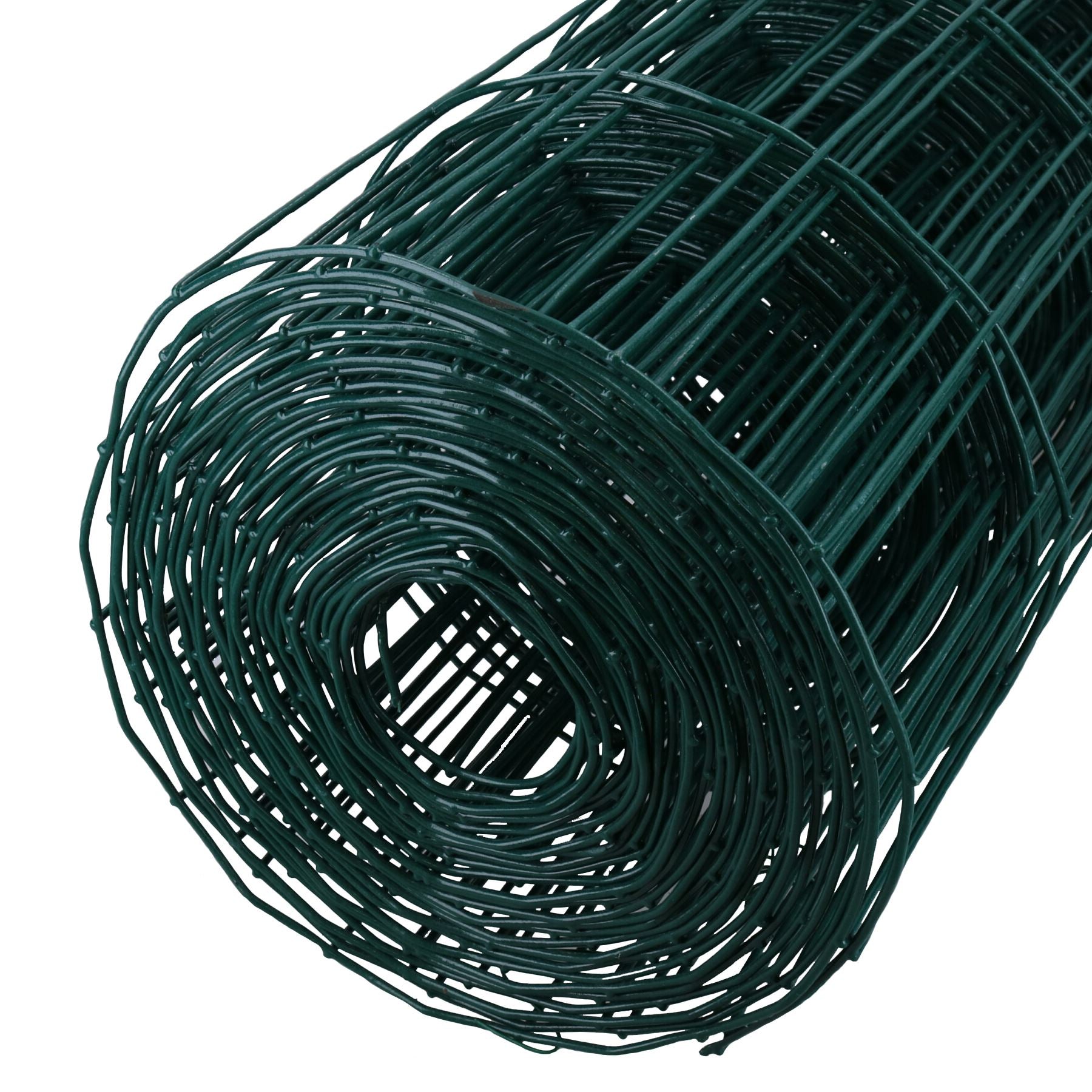 Green PVC Coated Steel Wire Garden Border Fence Netting Mesh 10m x 0.9m