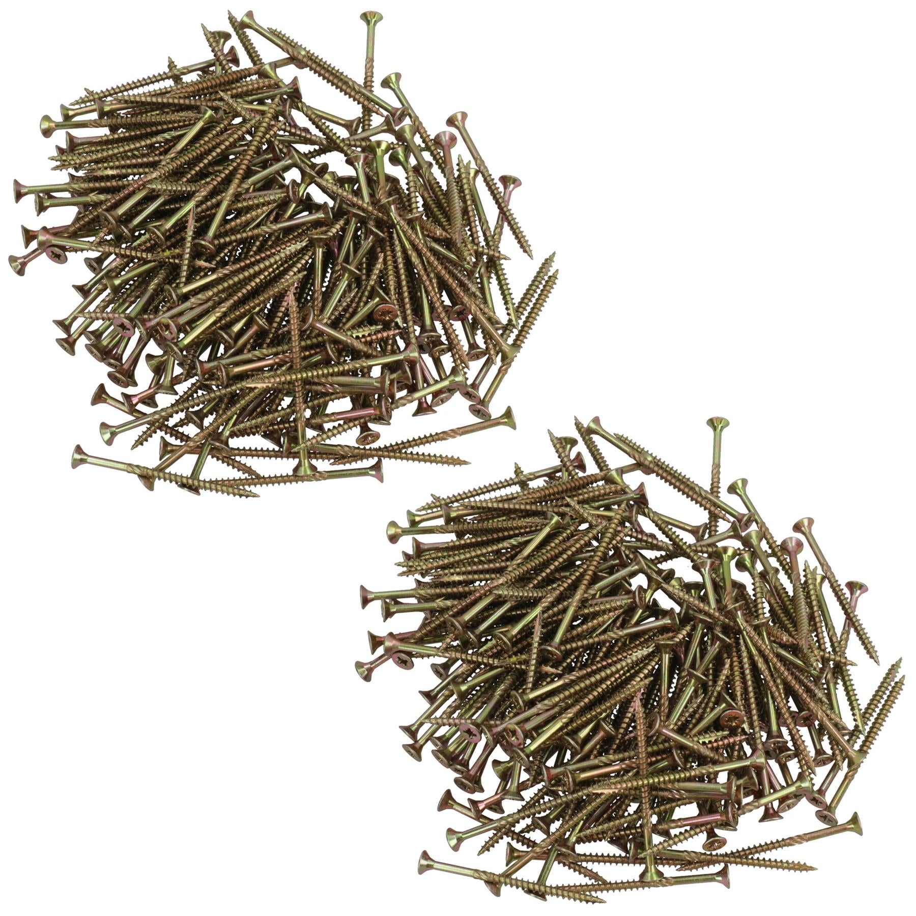 Senkkopf-Holzschrauben 4,0 x 60 mm, gezackter Rand verhindert Splittern, PZ2