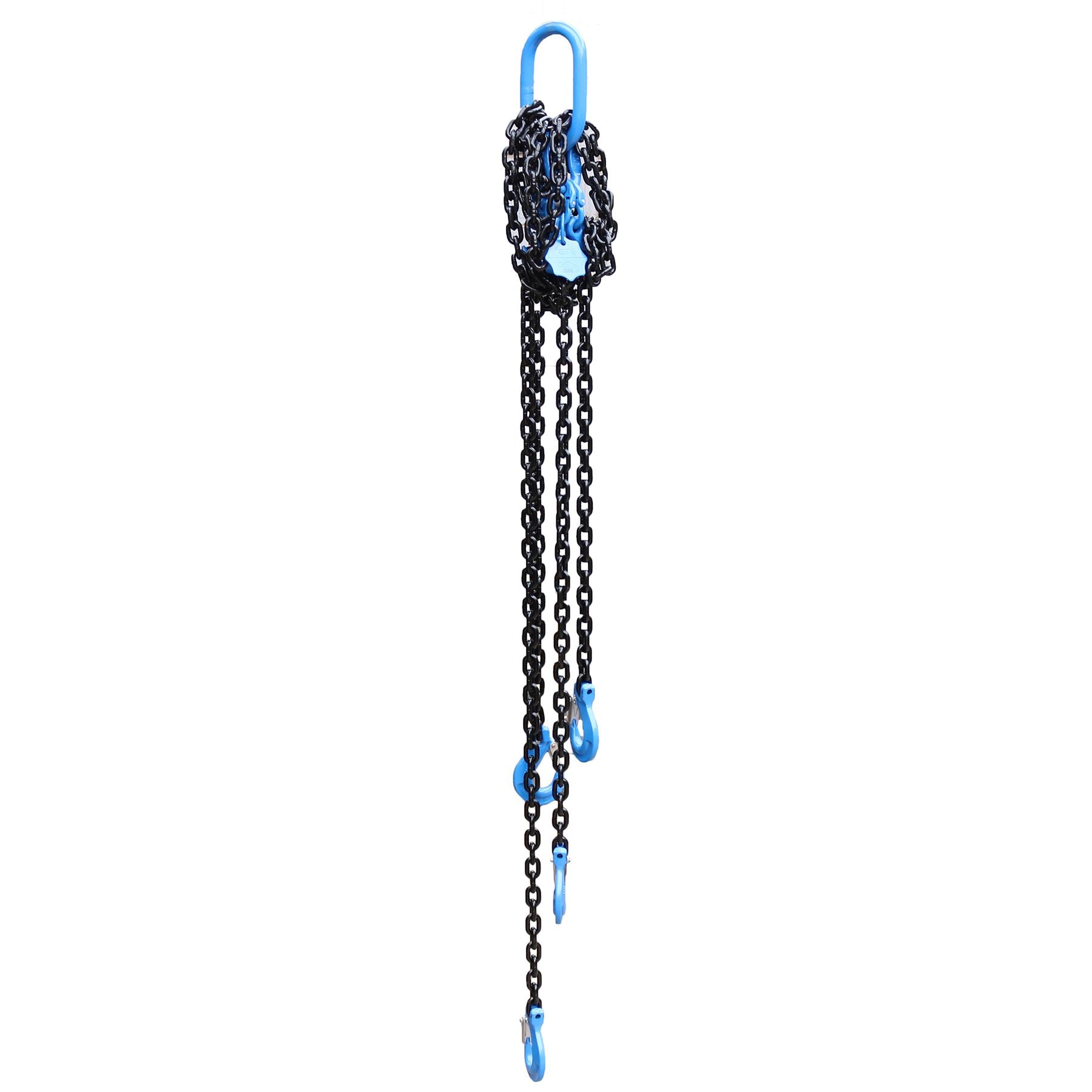 Élingue de levage à 4 brins avec crochet de levage à chape, chaîne de 2 mètres, 8 mm, capacité de charge de levage de 4,26 tonnes
