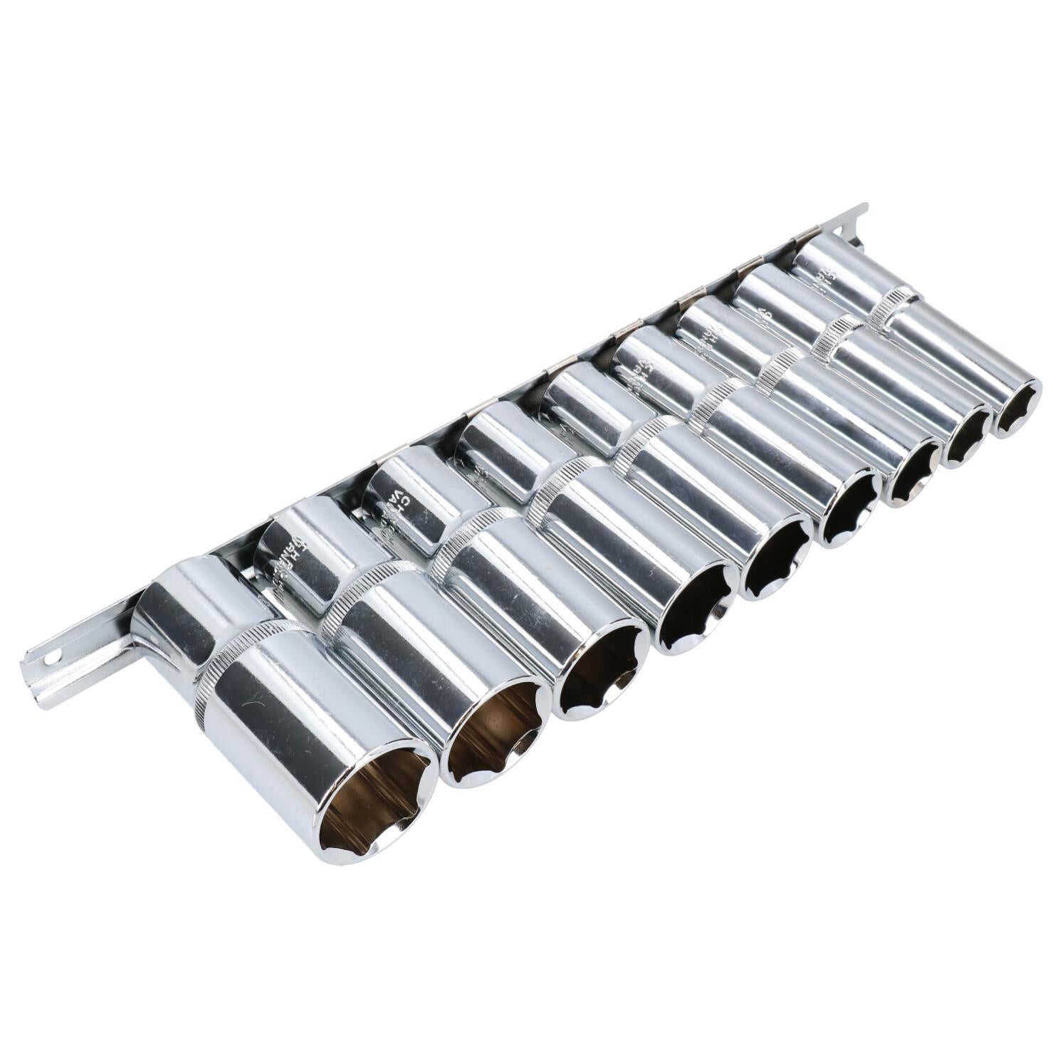 Douilles profondes impériales SAE AF 1/4" 3/8" et 1/2" 3/16" - 1" 28 pièces 6 côtés