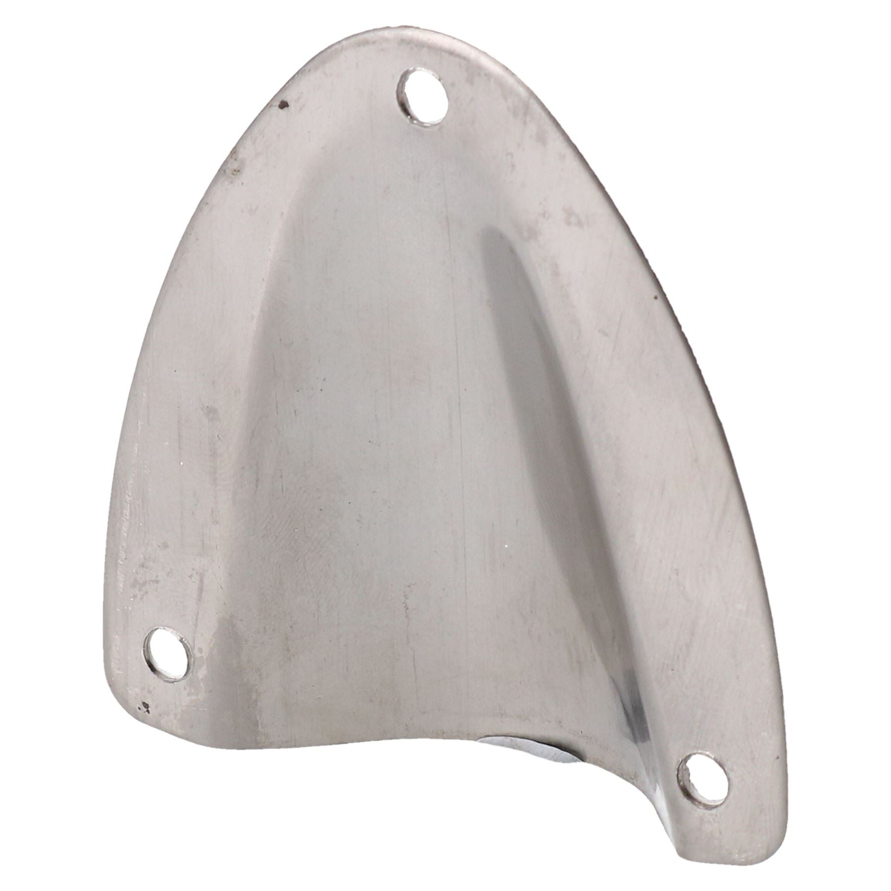 Couvercle de vidange de grille d'aération en forme de coquille en acier inoxydable marin poli 57 mm