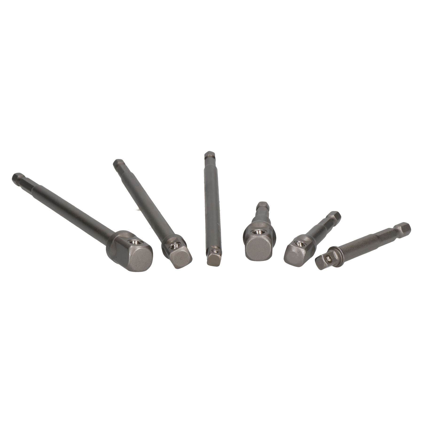 65 mm + 150 mm Stecknuss-Adapter, Sechskant-Verlängerungssatz, 1/4 Zoll, 3/8 Zoll, 1/2 Zoll, 6-teilig