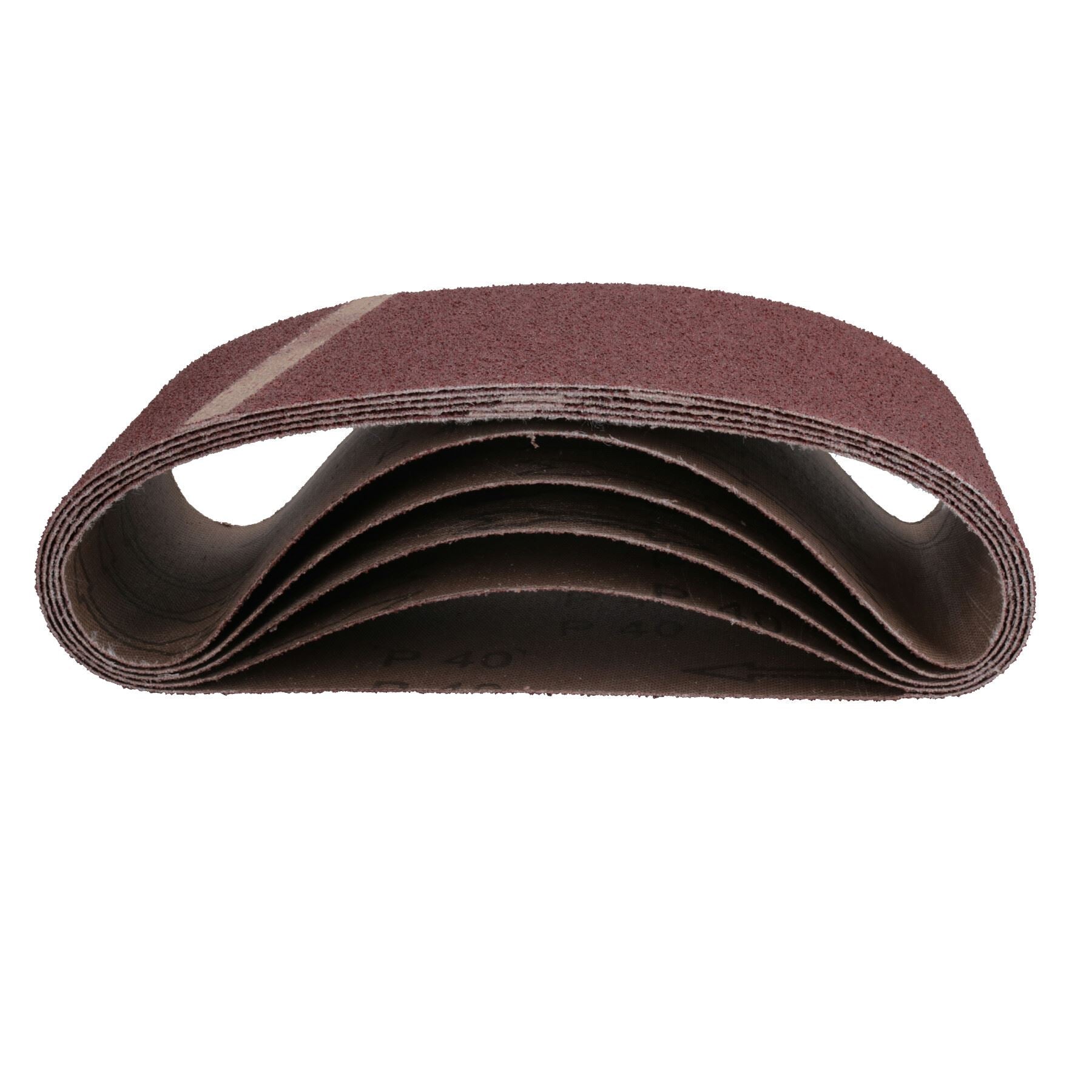 Disques abrasifs pour ponceuse à bande, grain mixte 40, 60, 80, 120, 75 mm x 457 mm
