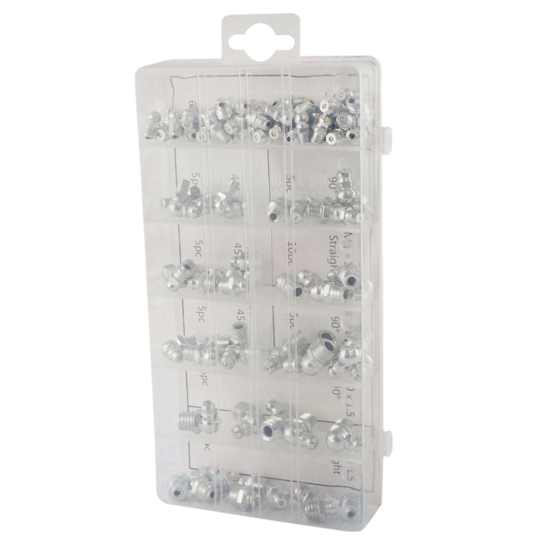 110pc Assorted Hydraulic Brake Metric Grease Nipple Assortment Set Fittings