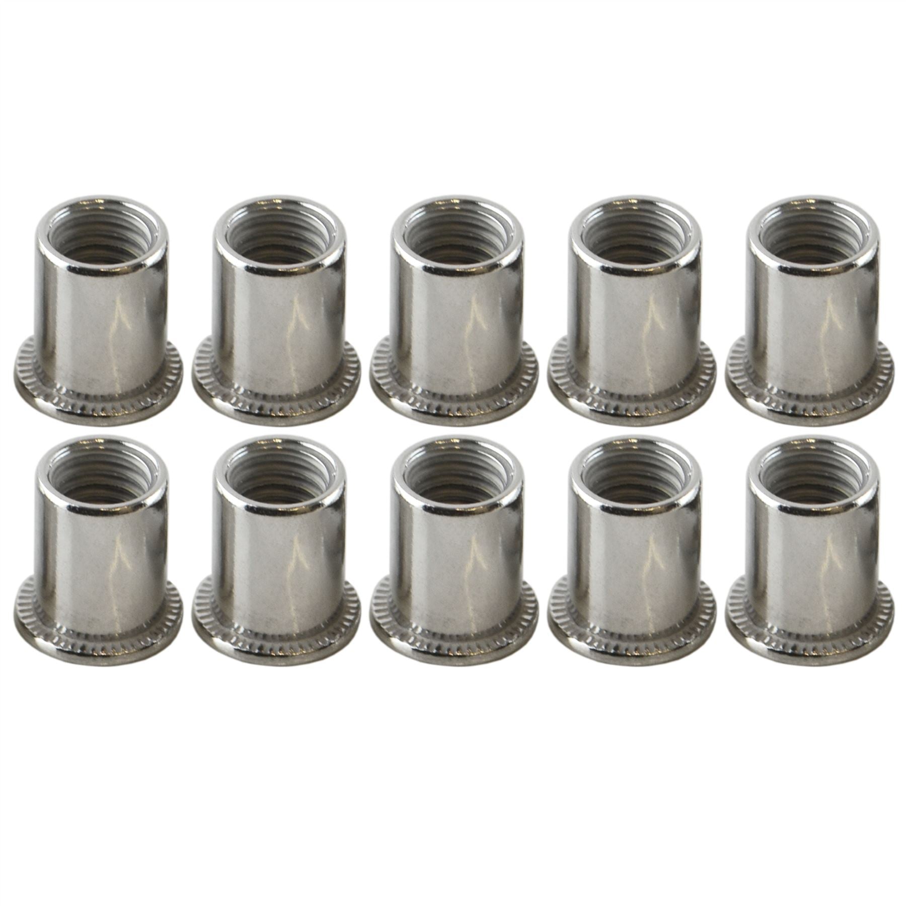 Lot de 10 écrous à riveter en aluminium de 10 mm, écrous à riveter, inserts filetés, écrous borgnes, écrous à riveter, 10 pièces