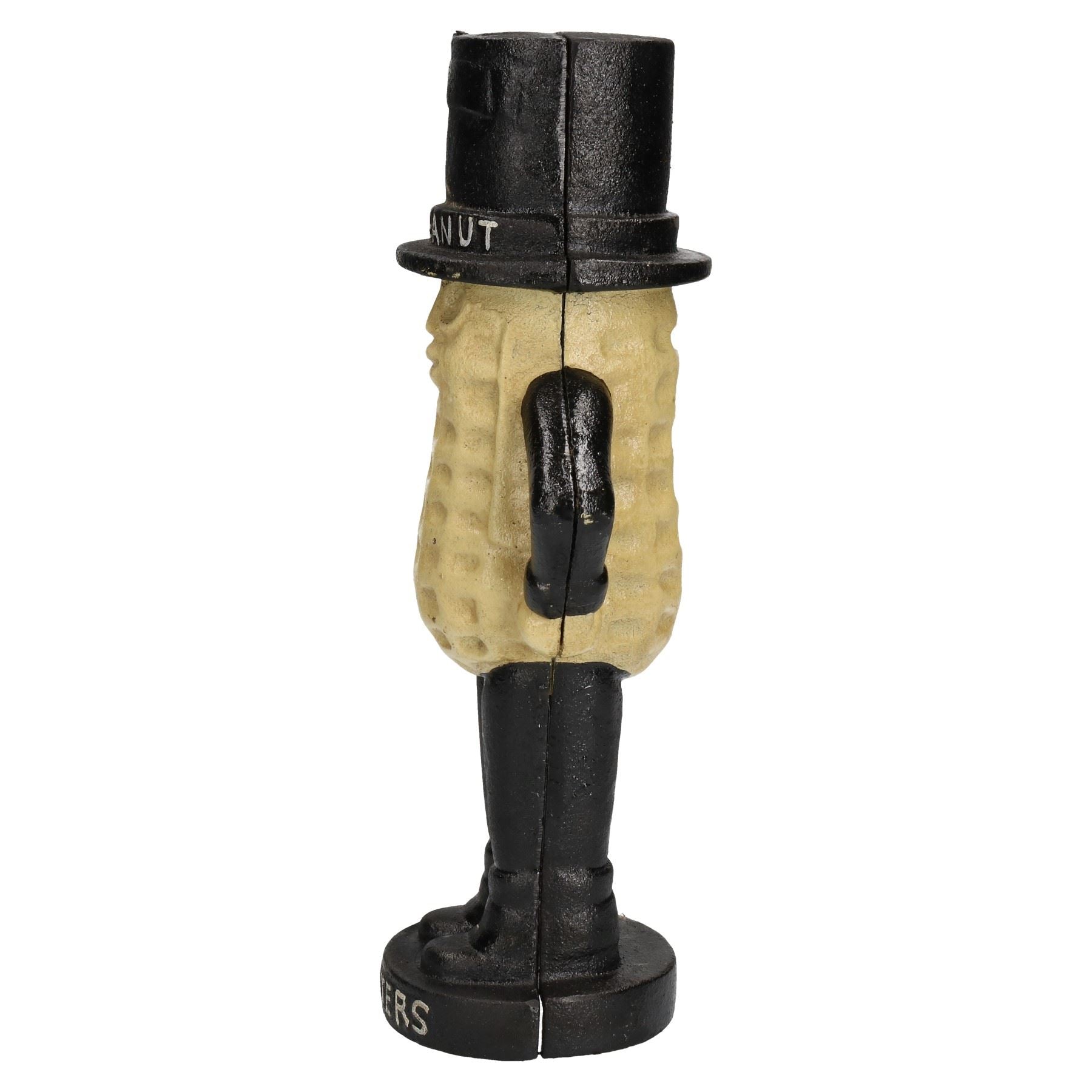 Große Mr. Peanut Spardose Bank Jar Pflanzgefäße Maskottchen Gusseisen Statue Figur