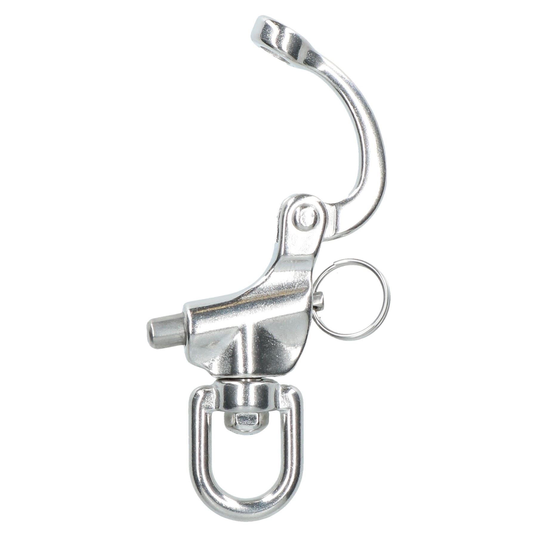 Snap Shackle with Swivel Marine Grade 316 Stainless Steel Rigging Carabiner