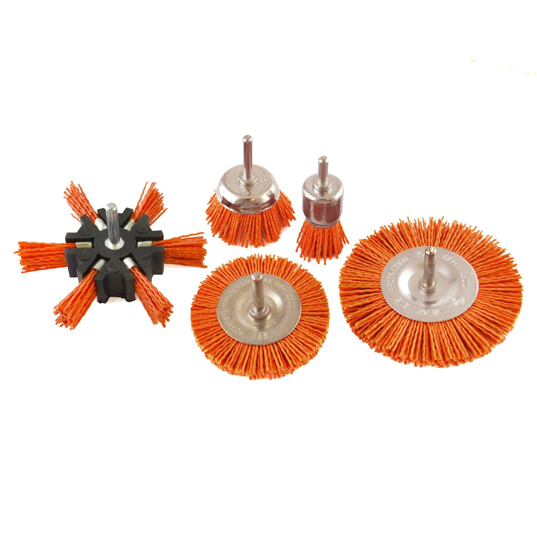 5 stück Nylon Schleif Filament Pinsel Bohrer Spindel 6mm Schaft De Grat Rost TE876
