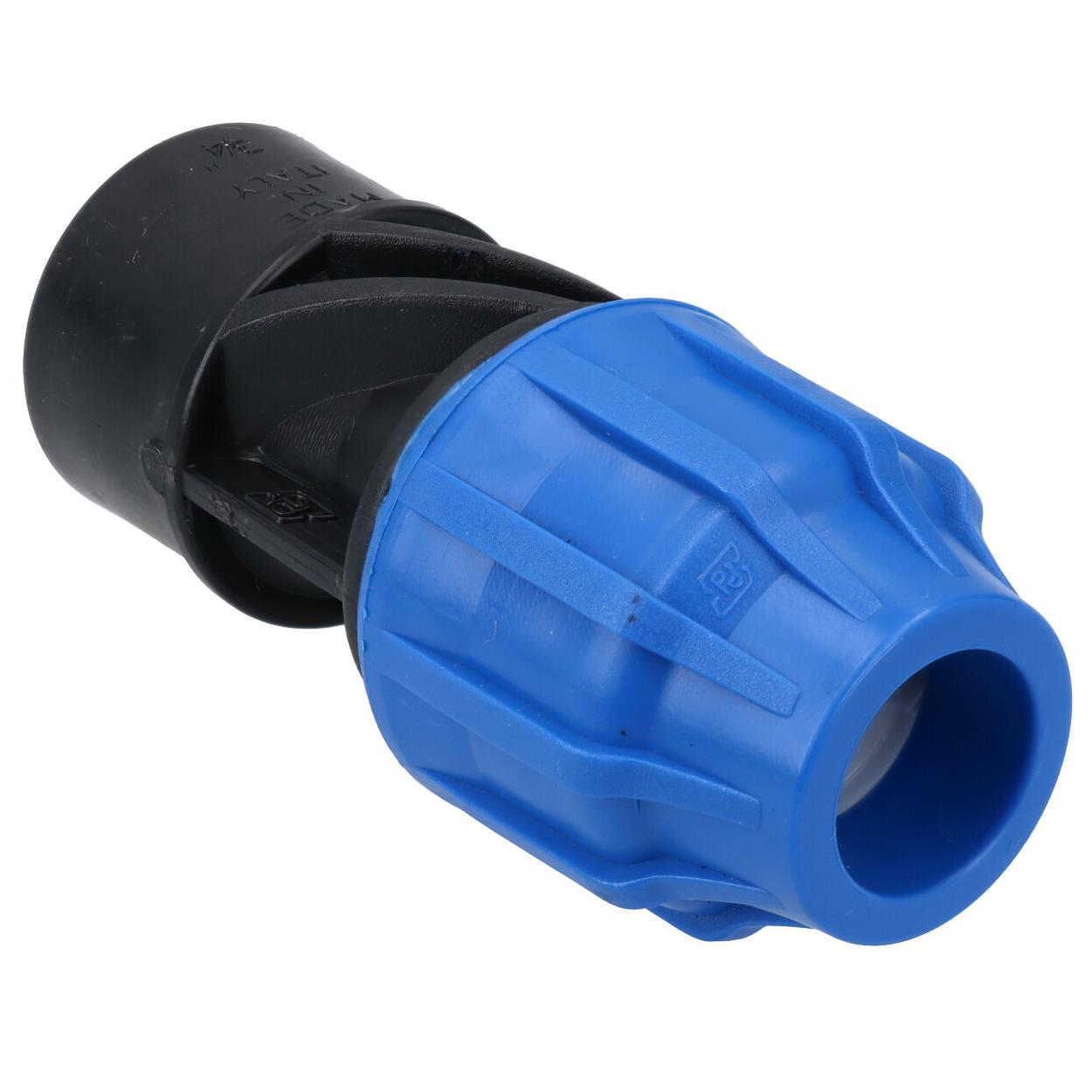 Raccord de compression pour adaptateur femelle MDPE 20 mm x 3/4" pour tuyau d'eau