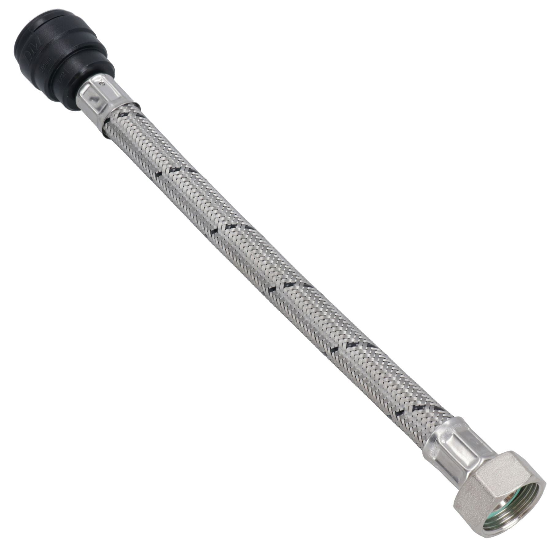 Connecteur de robinet tressé Easy Fit de 15 mm ou 22 mm à emboîtement rapide, longueur de 300 mm