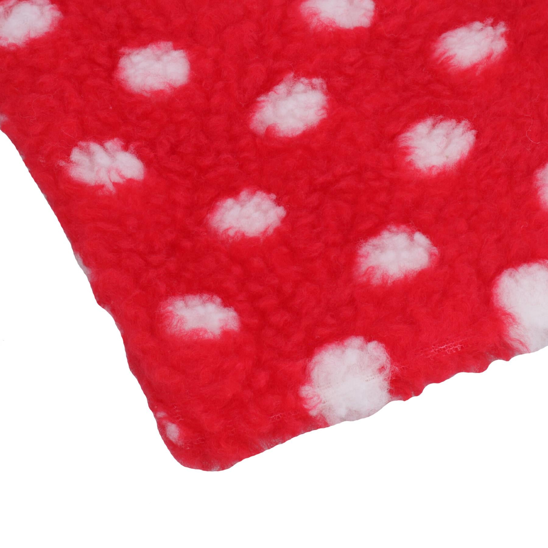 1 housse rouge de rechange pour coussin chauffant micro-ondable pour chien et chiot (housse uniquement)