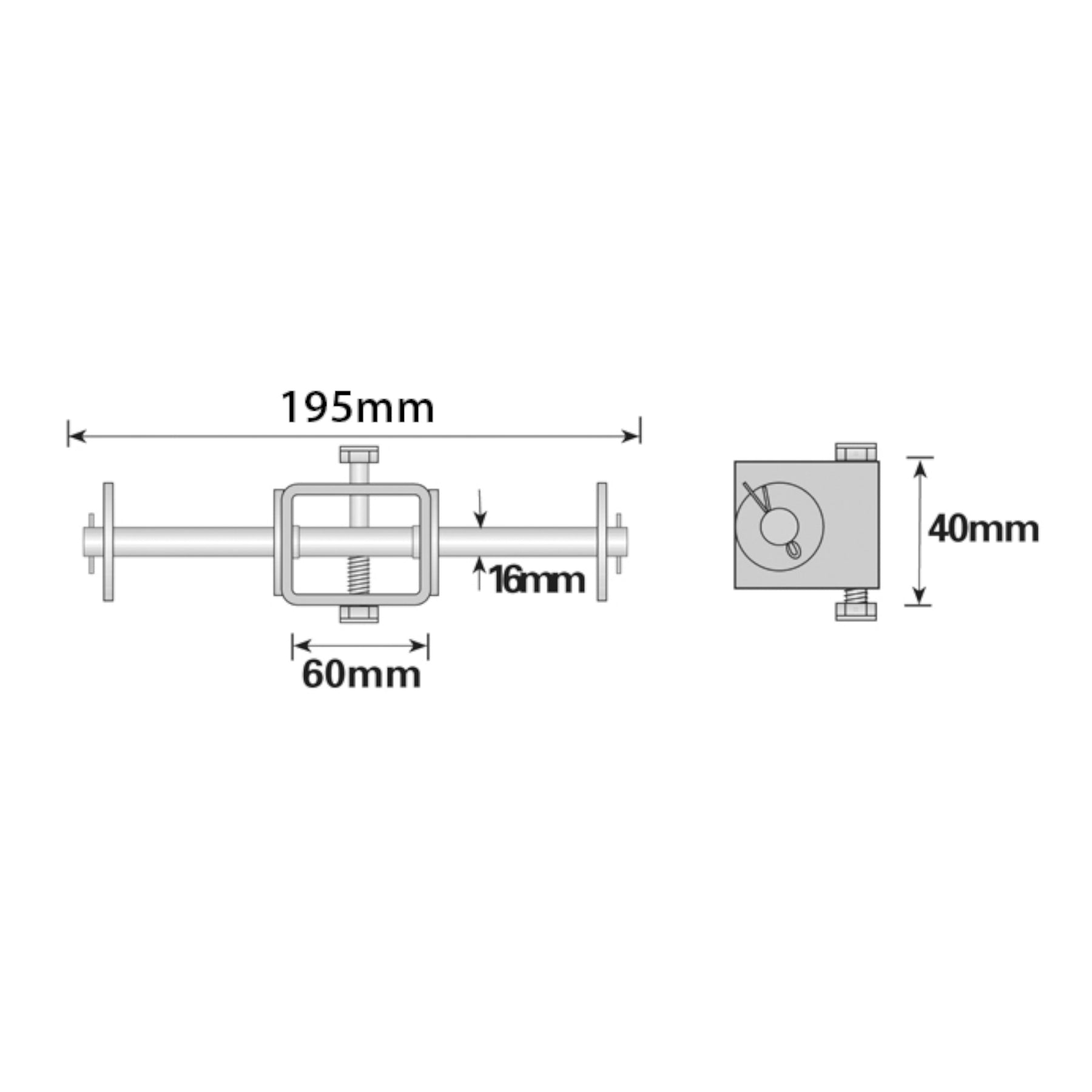 Boat / Jetski / Dinghy Trailer Single Rollers & Steel Bracket UBR28 UBR29