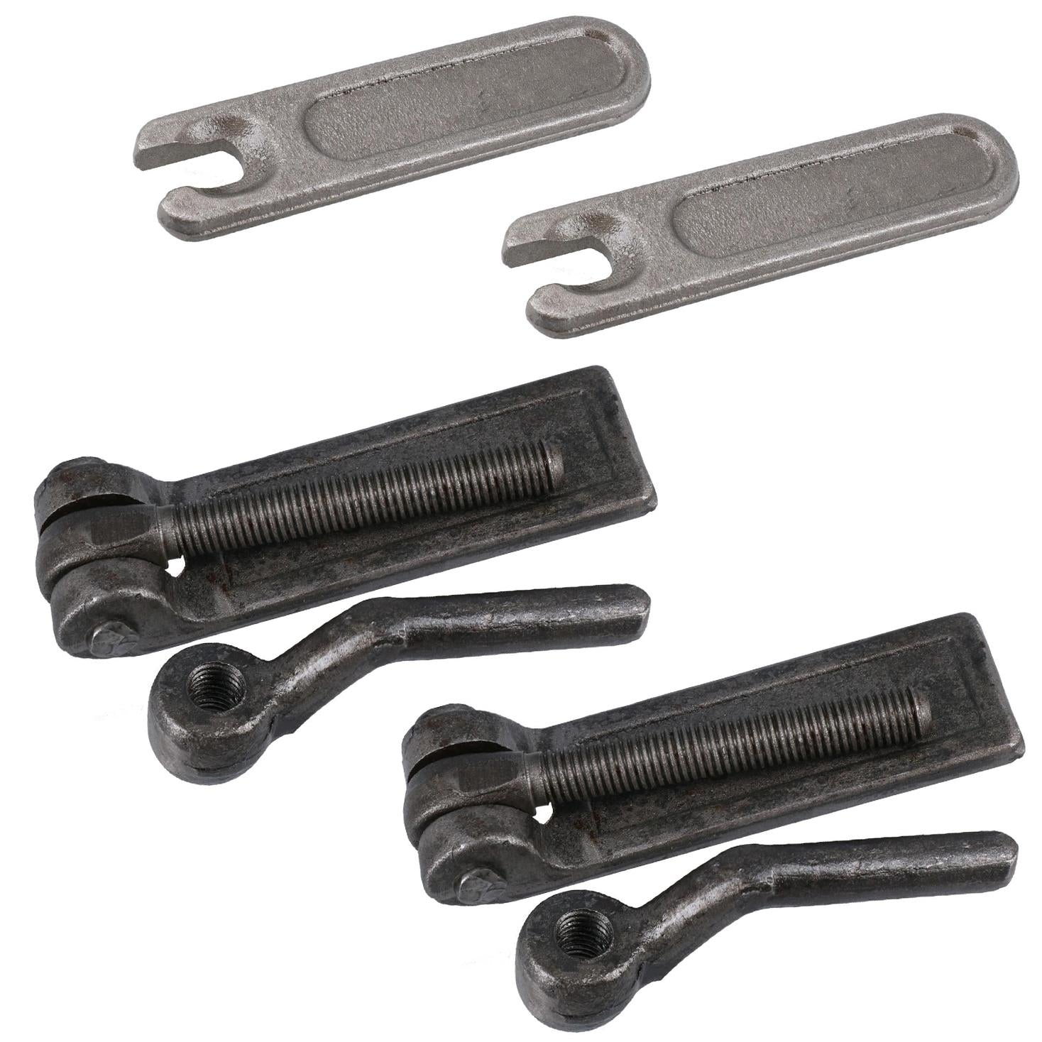 2 PK M12 Rampenbefestigungen und -platten mit Gewinde für Heckklappenverriegelung von Anhängern