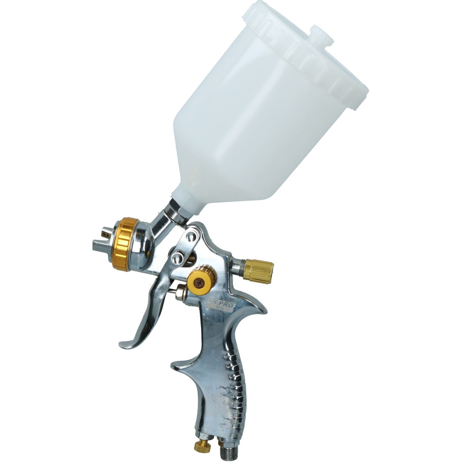 LVLP-Spritzpistole mit Schwerkraftzufuhr, 1,4-mm-Düse, 1/4" BSP, Inline-Feuchtigkeitsfalle