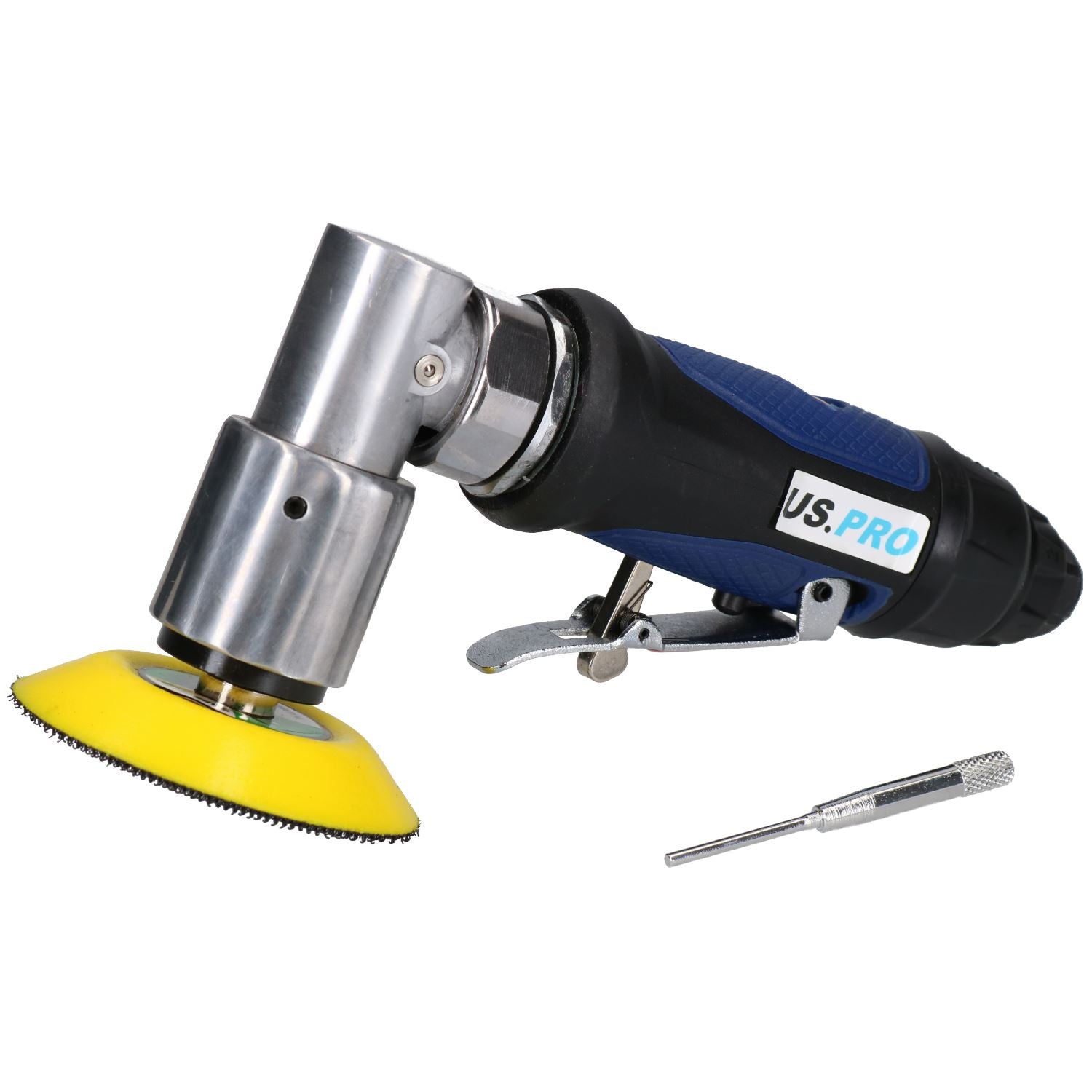 Ponceuse d'angle pneumatique 3" 75 mm Meuleuse polisseuse avec support Tampon de ponçage