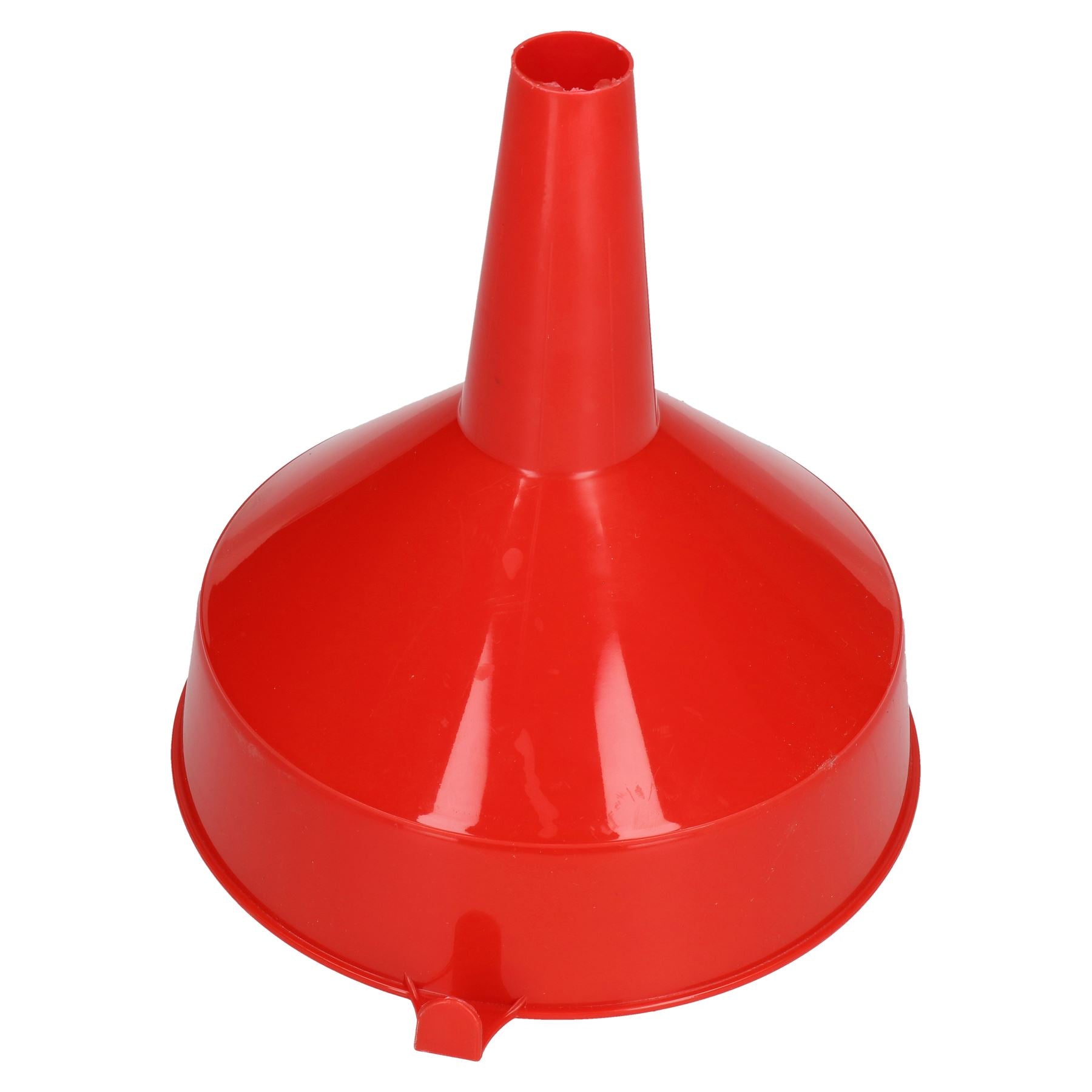 8" Wide Plastic Fuel Funnel With Fixed Spout Suitable For Petrol Diesel Water Oil