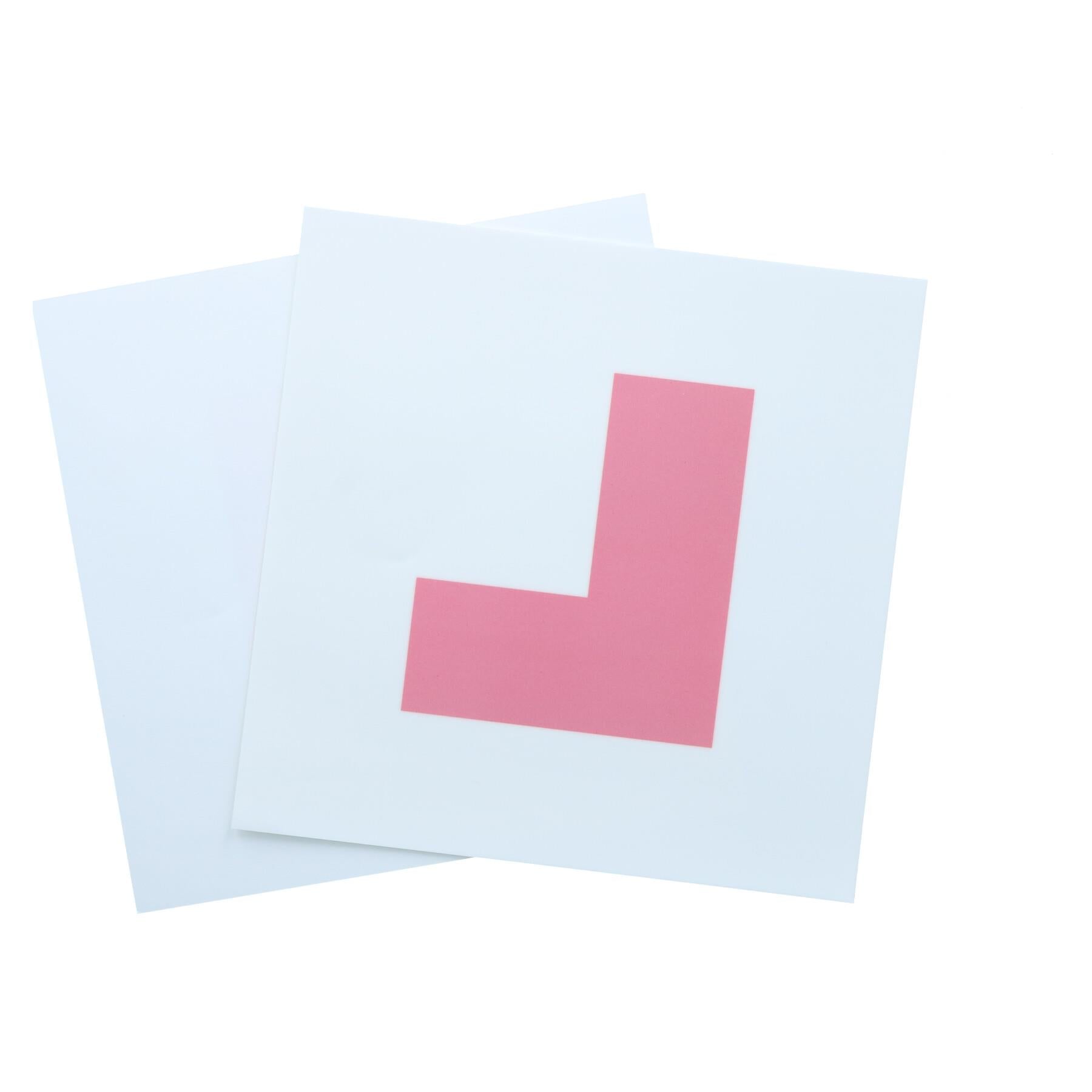 2 x Window Cling L Plates Learner Driver Car Badge Road Legal