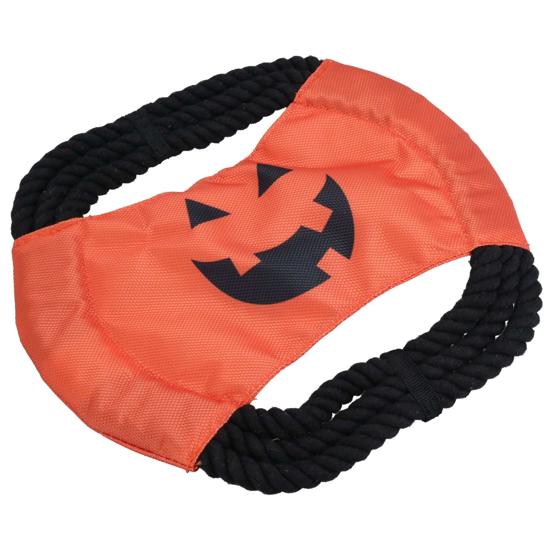 Hundewelpen Kleines Halloween-Geschenk Nylonseil Kürbisseil Frisbee Spielspielzeug