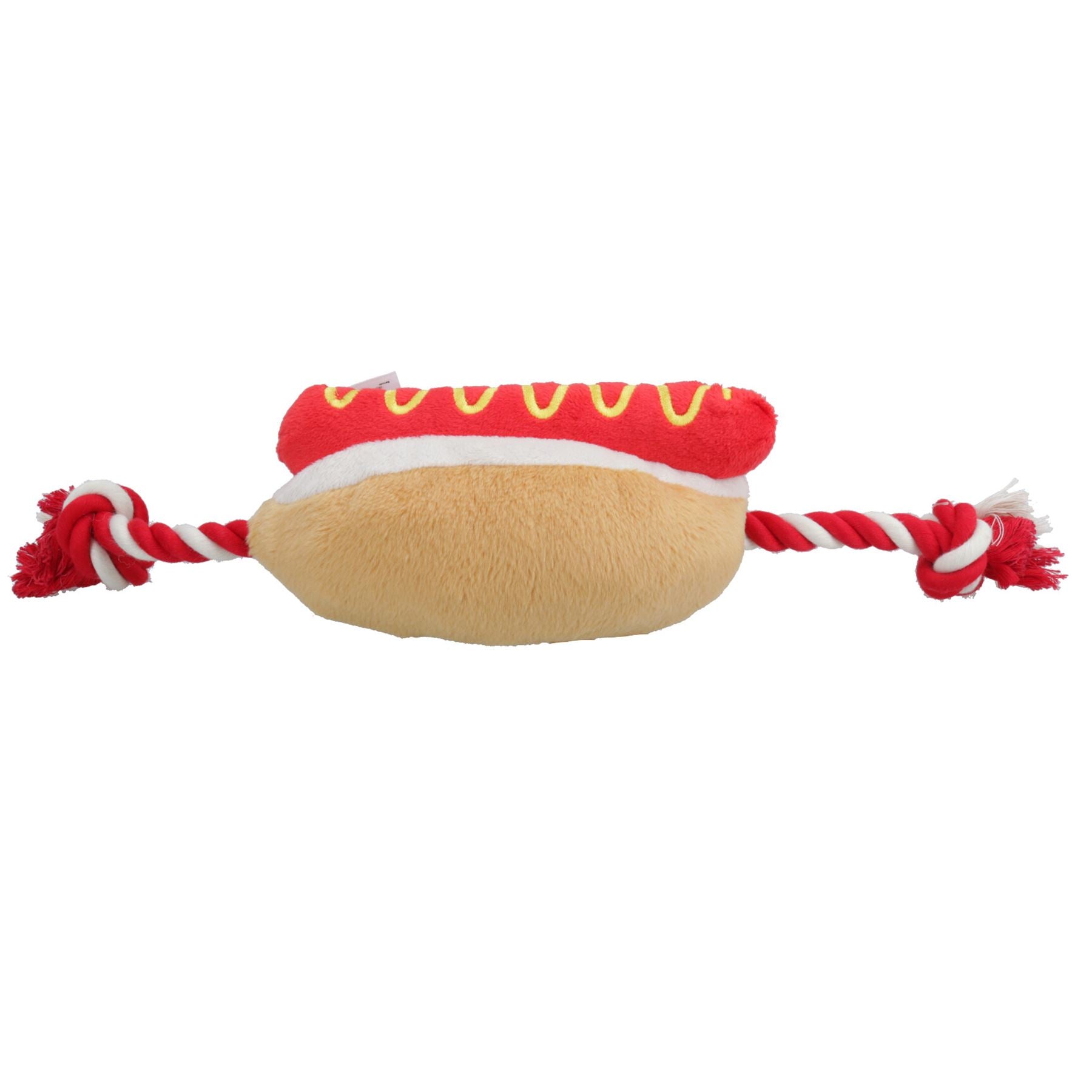 Cadeau pour chiot pour chien, jouet couineur en peluche douce sur le thème de la nourriture pour hot-dog