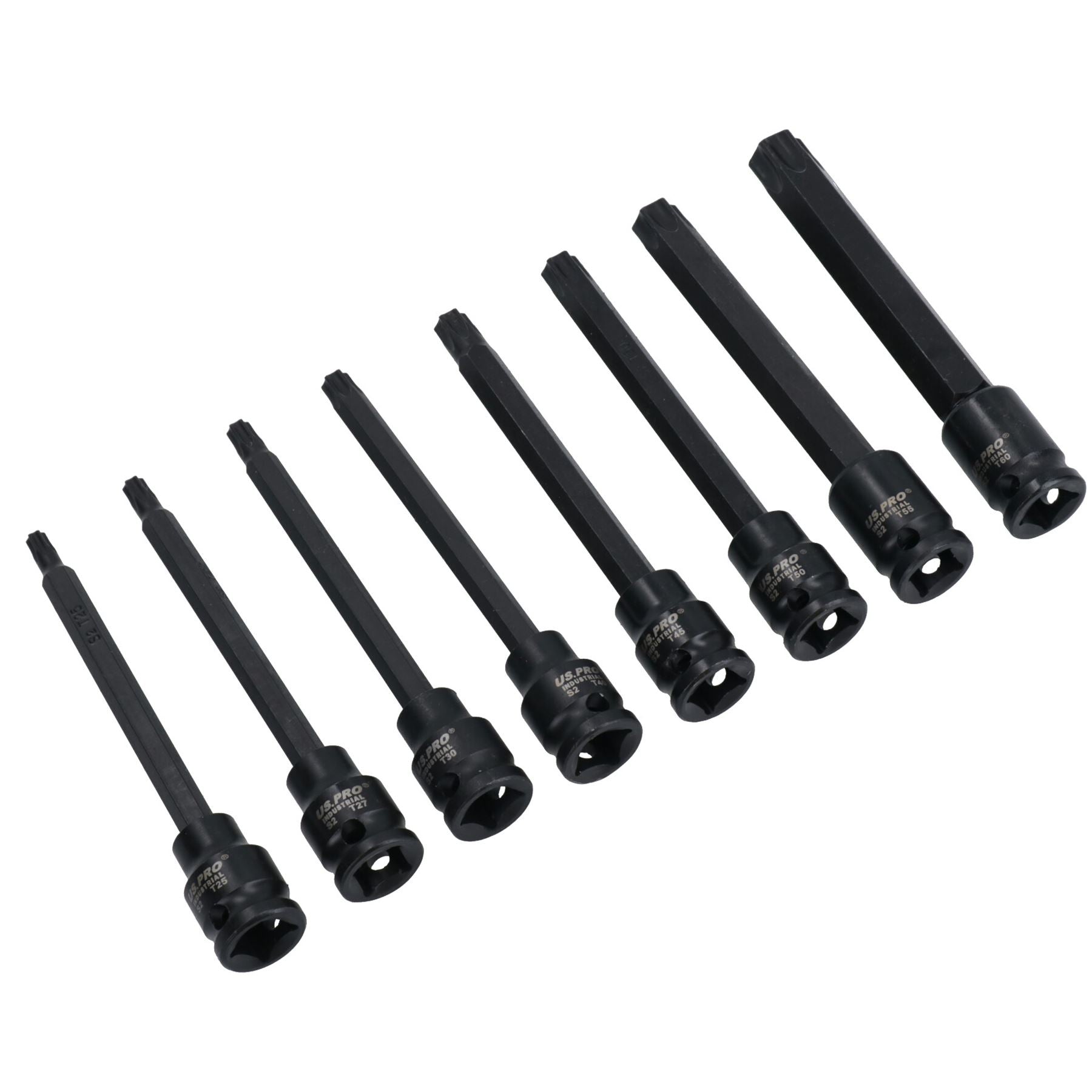 3/8 Zoll Antrieb Deep Impact Torx Stern Außenbit-Steckschlüsseleinsätze T25 – T60, 8-teiliger Satz