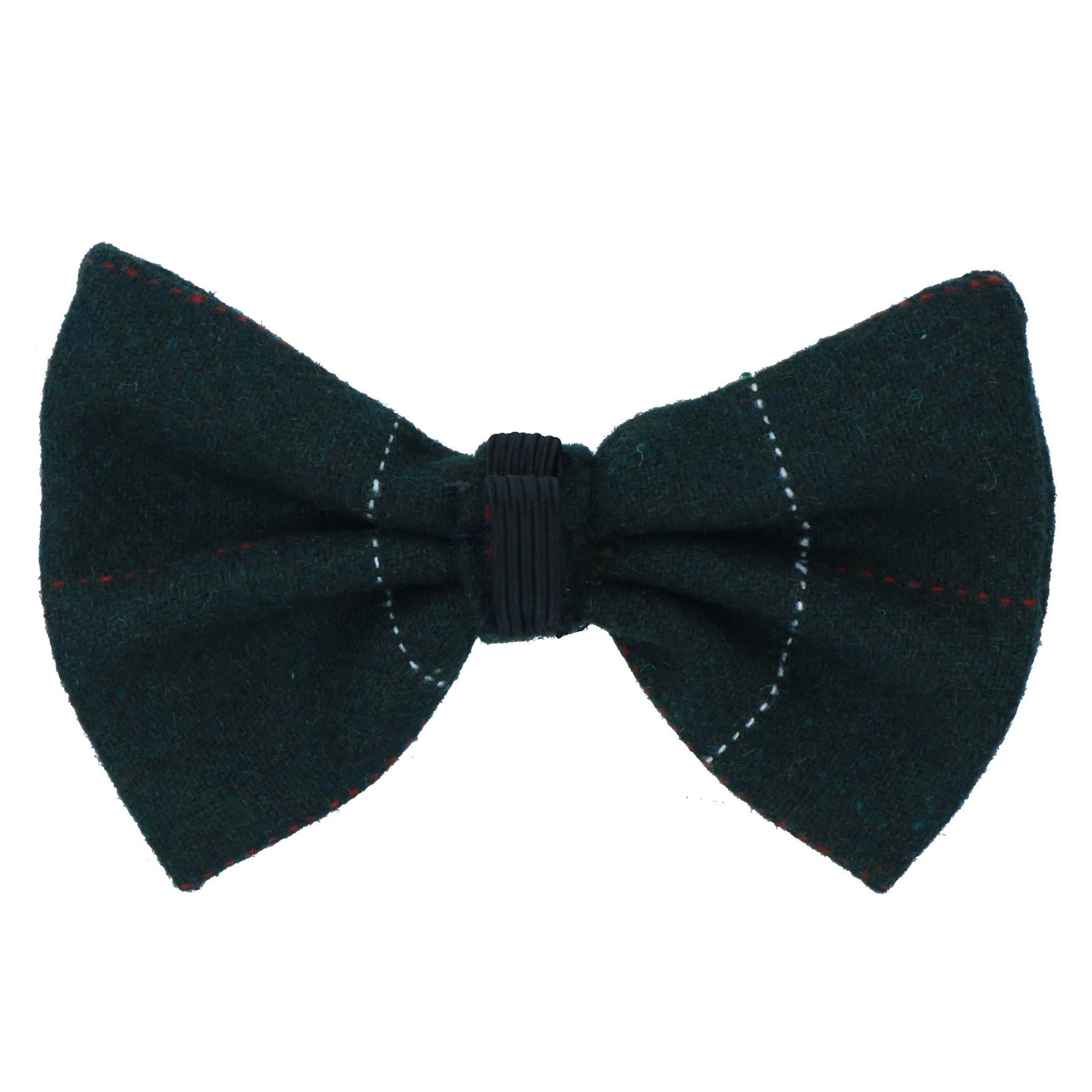 One Size Stylish Green Tweed Dog Bow Tie For Fashionable Dogs With Collar Loop