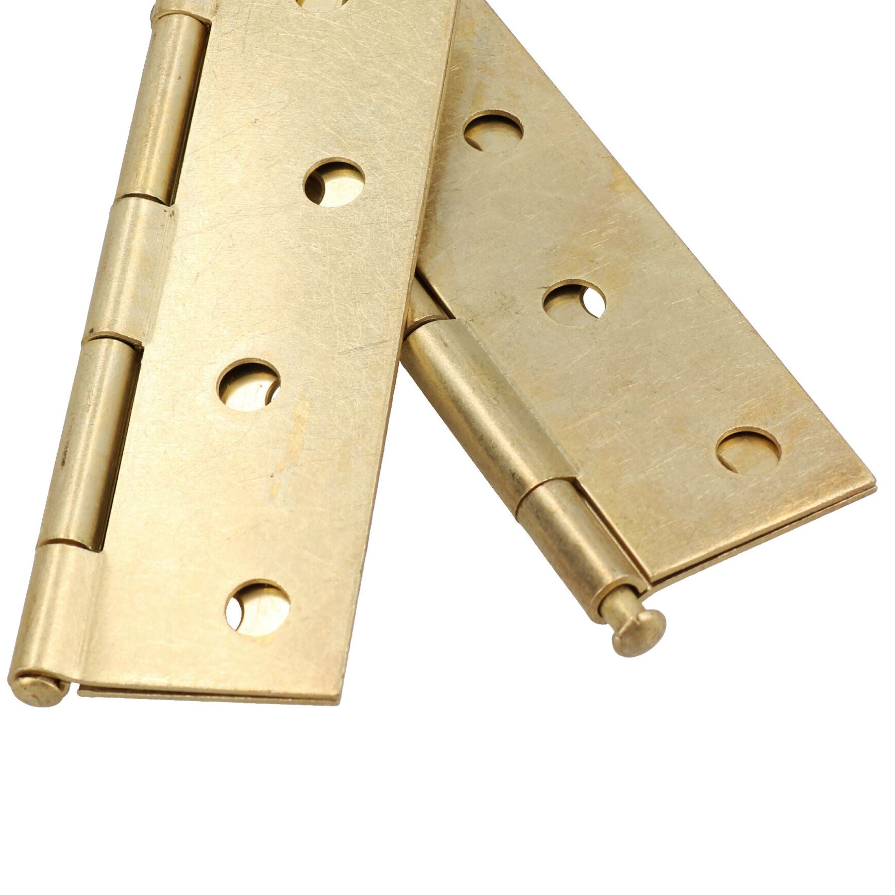 4” (100mm) Brass Plated Steel Door Cabinet Closet Gate Hinges Butt Hinge