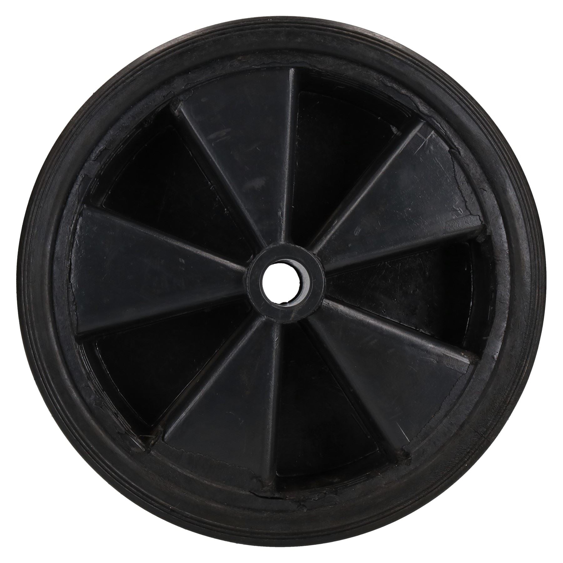 Trailer Replacement Jockey Wheel Tyre Solid Rubber 210mm Width 20.5mm Centre