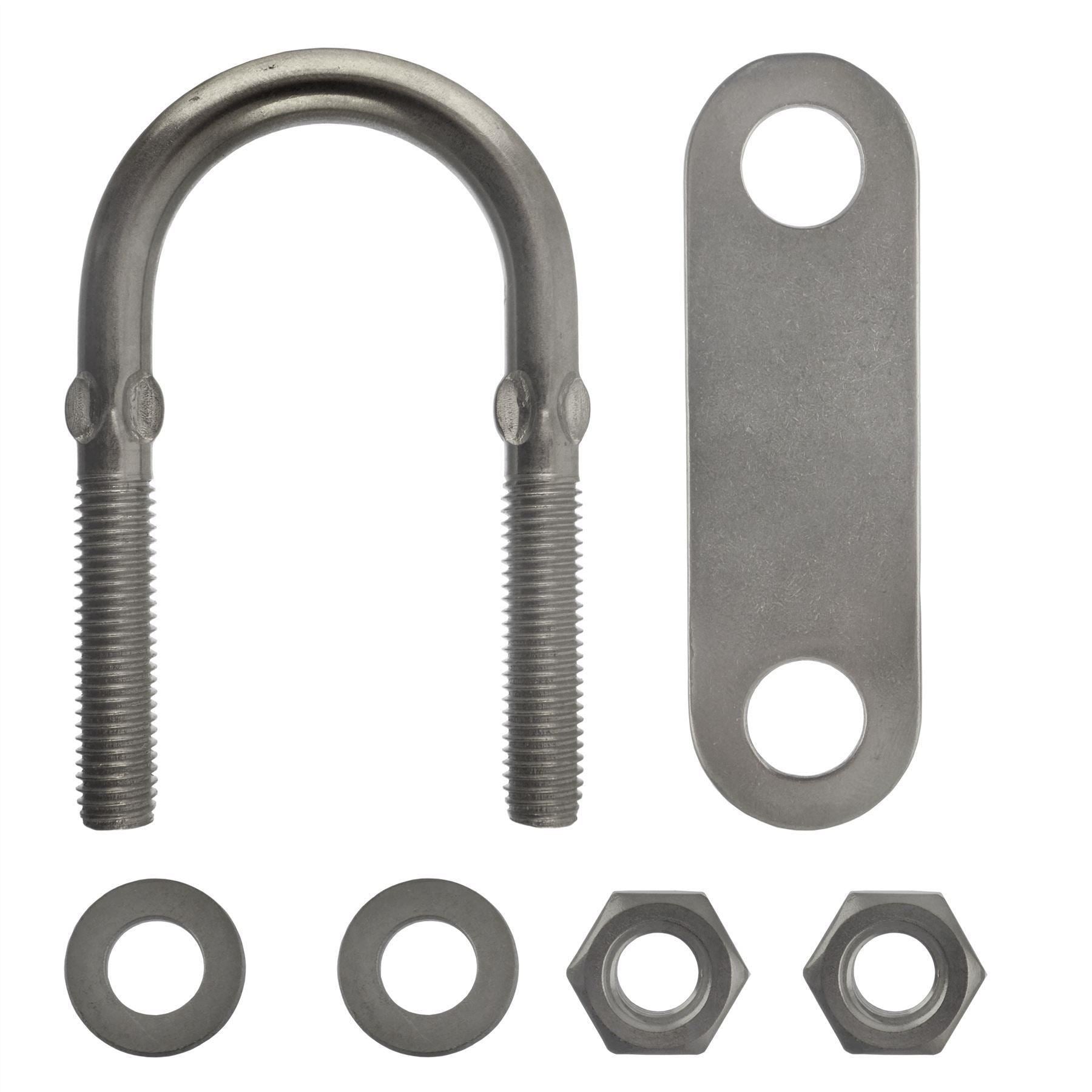 Boulons en U / Boulons en N M10 40 mm x 82 mm en acier inoxydable de qualité marine pour remorque de bateau