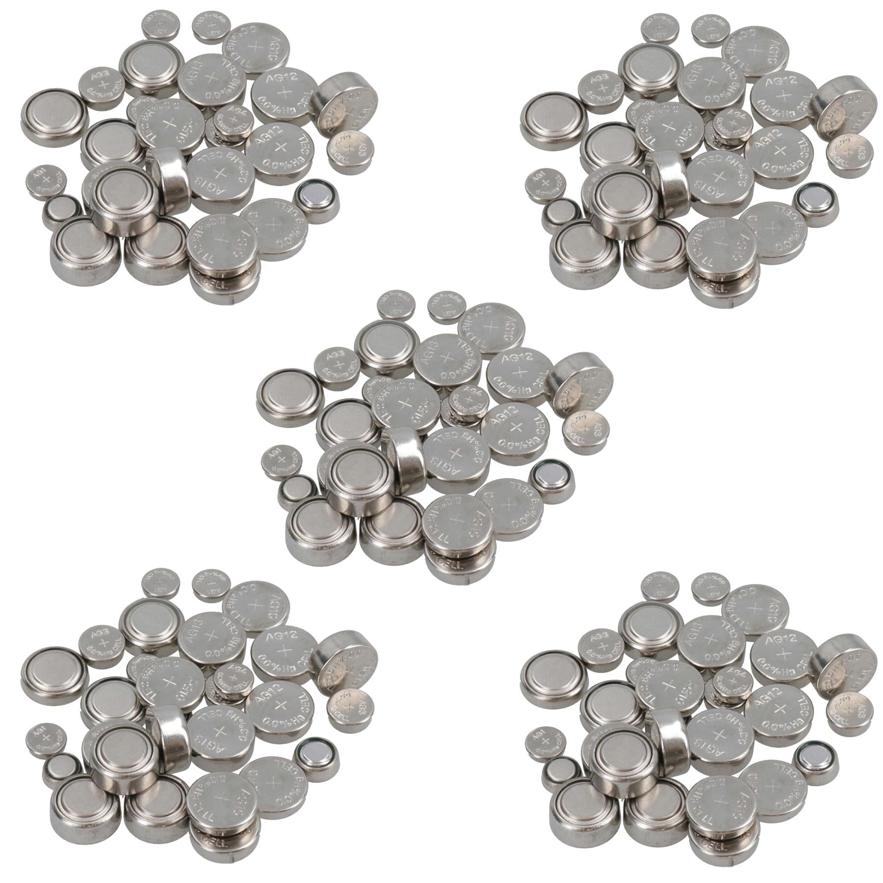 Assortiment de piles bouton Piles alcalines AG1 – AG13 Montres Calculatrices