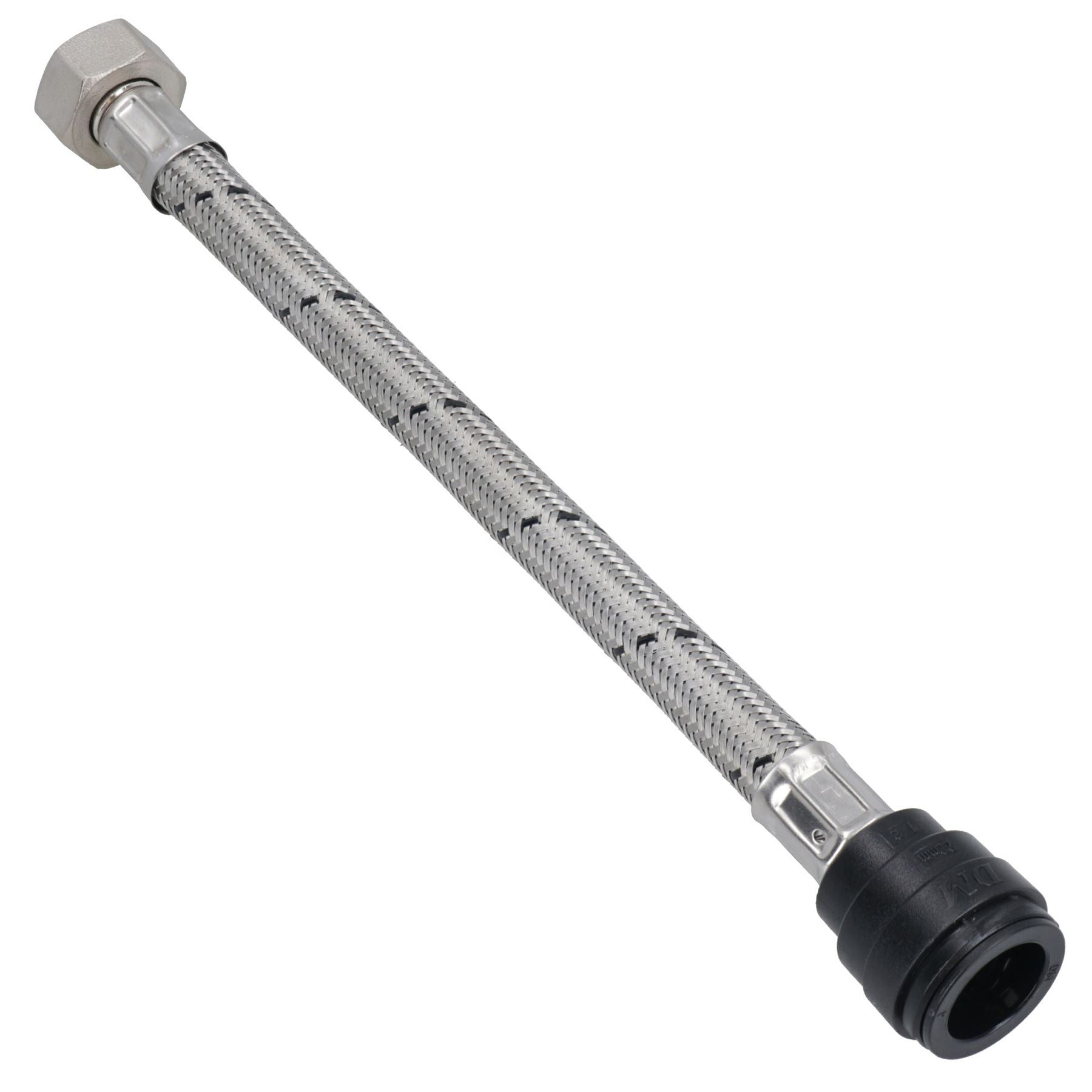 Connecteur de robinet tressé Easy Fit de 15 mm ou 22 mm à emboîtement rapide, longueur de 300 mm