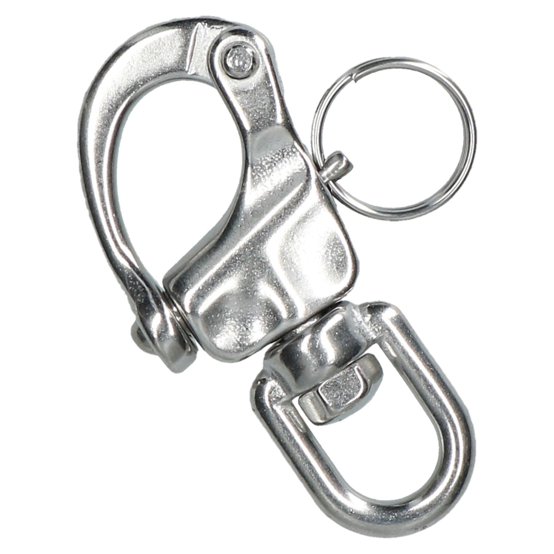 Snap Shackle with Swivel Marine Grade 70mm Stainless Steel Rigging Carabiner