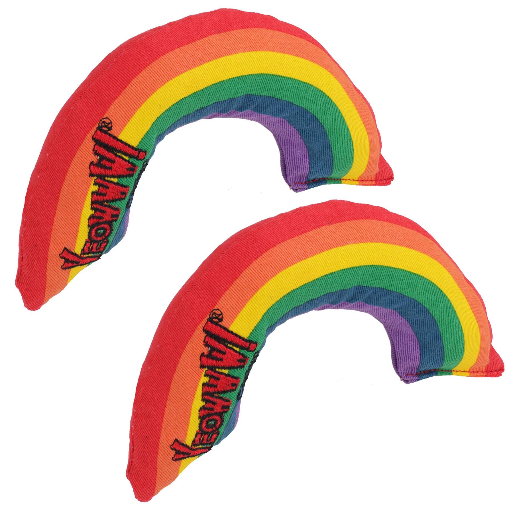 Lot de 2 jouets interactifs Yeow My Cat Kitten Rainbow avec herbe à chat