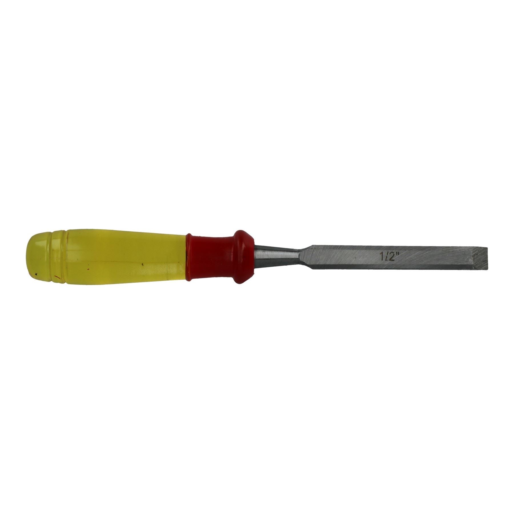 1/2 Zoll (13 mm) abgeschrägter Holzmeißel, transparenter Griff, Schnitzarbeiten, Zimmerei, Tischler
