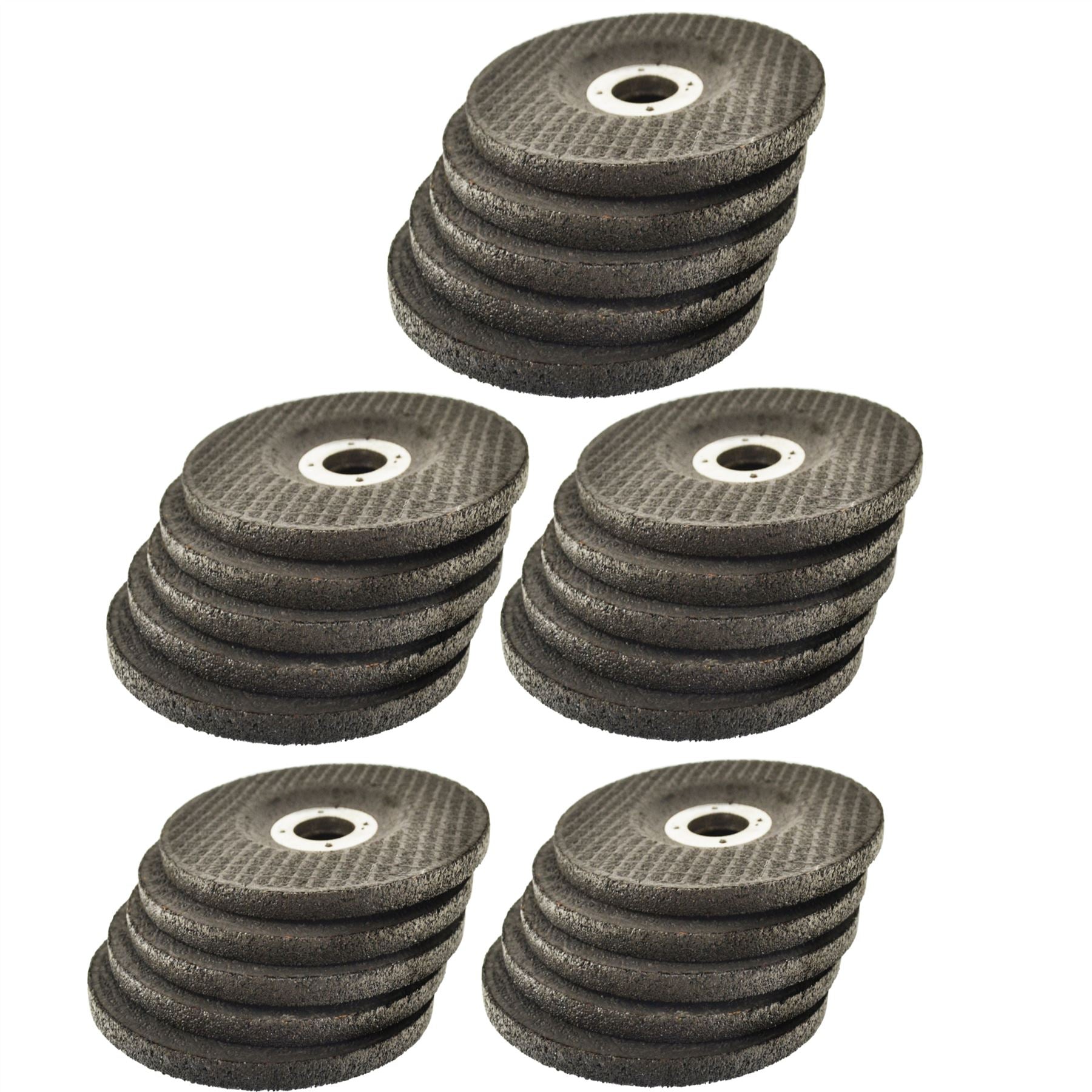 Disque de meulage en métal à centre bombé/enfoncé de 4 1/2 po en acier inoxydable AT850_25Pk