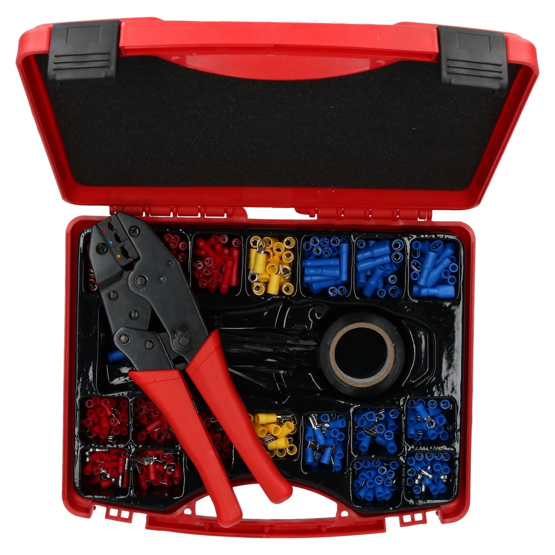 552pc Electricians Electrical Insulated Ratcheting Crimping Tool + Terminal Set