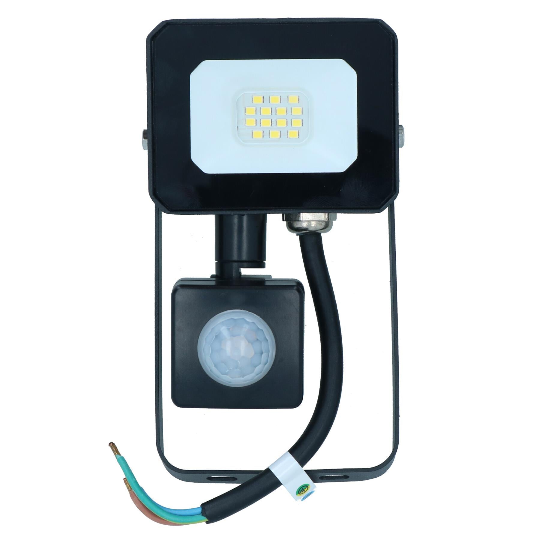 10 Watt LED Mini Floodlight Garden Lighting 800 Lumens IP65 + Motion Sensor