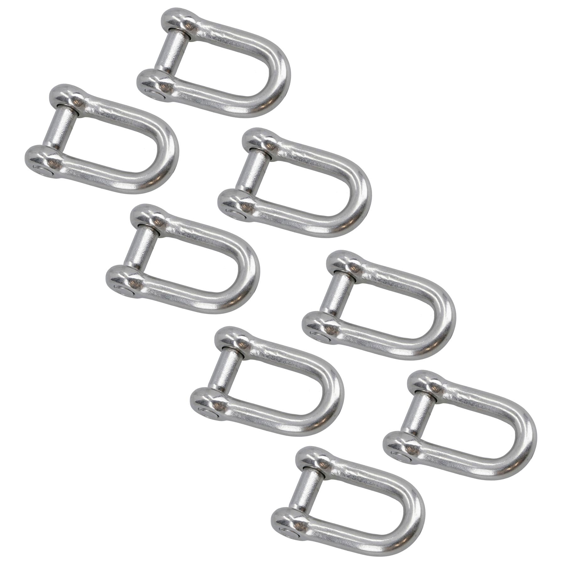 Countersunk Pin Dee Shackle 12mm Hex Socket Rigging Link Stainless Steel 316