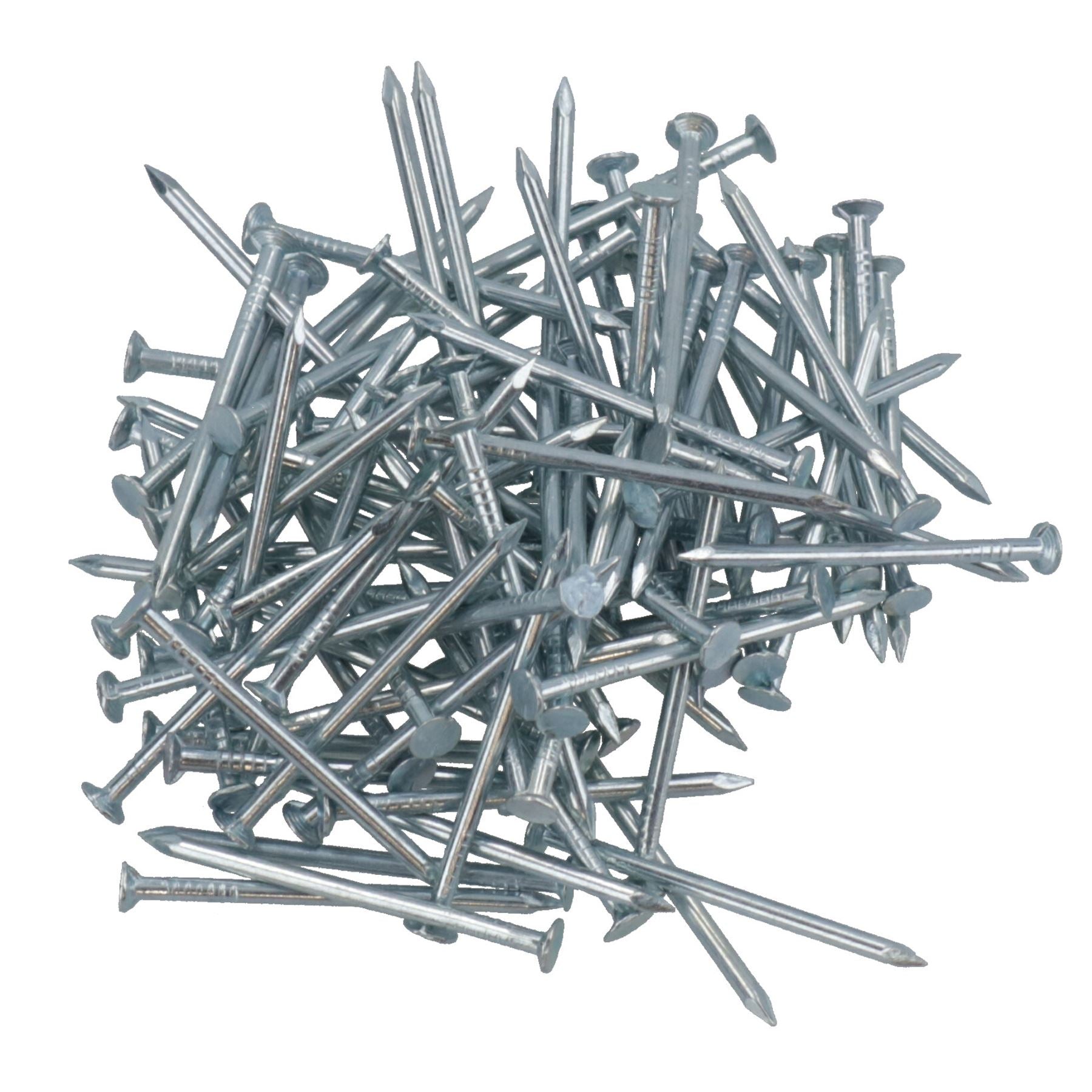 Clous à tête ronde en fil de fer 1,6 mm x 30 mm pour bois zingué