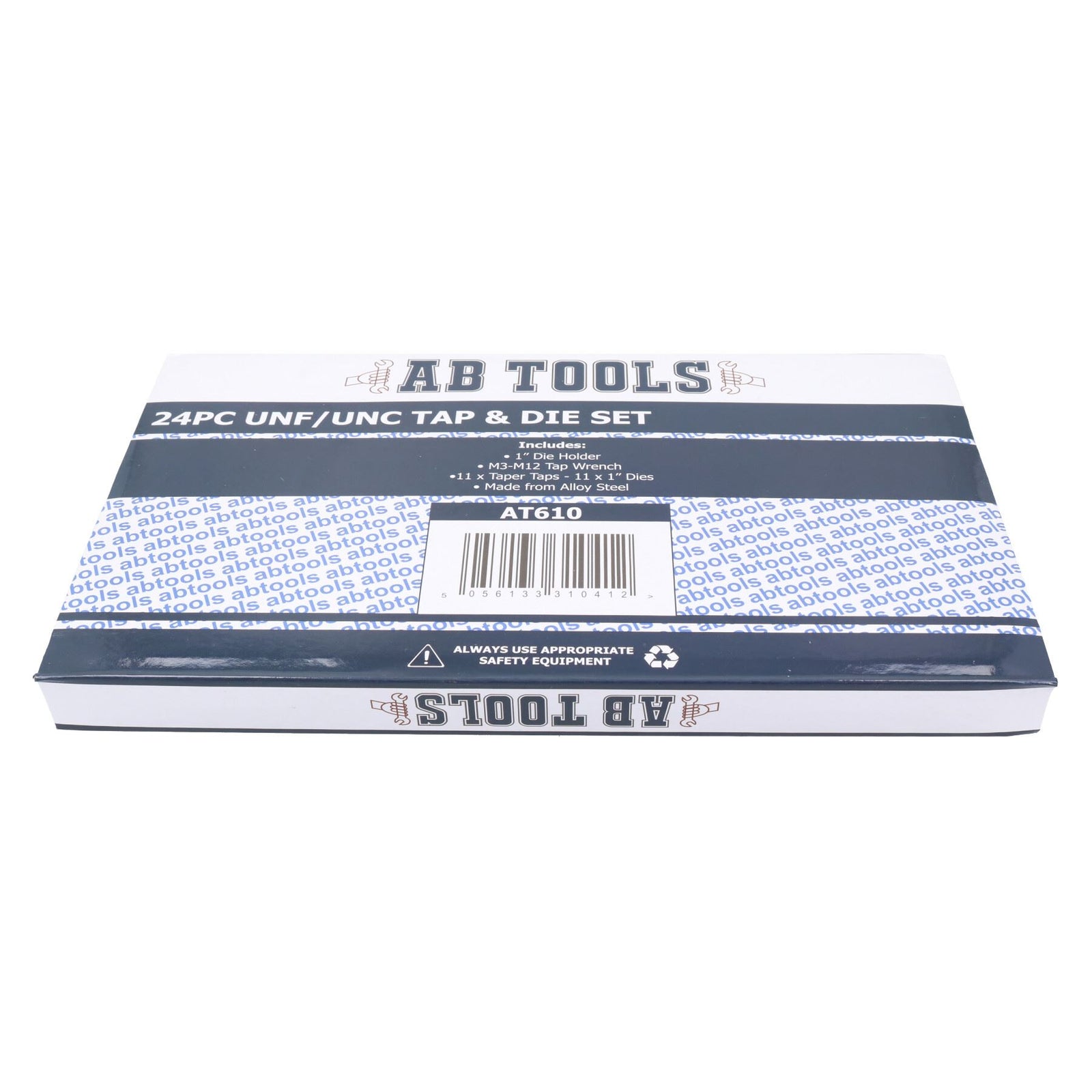 UNF (AF) und UNC Gewindebohrer und Schneideisen, 24-teilig, Imperial, mit Metallkoffer TE104