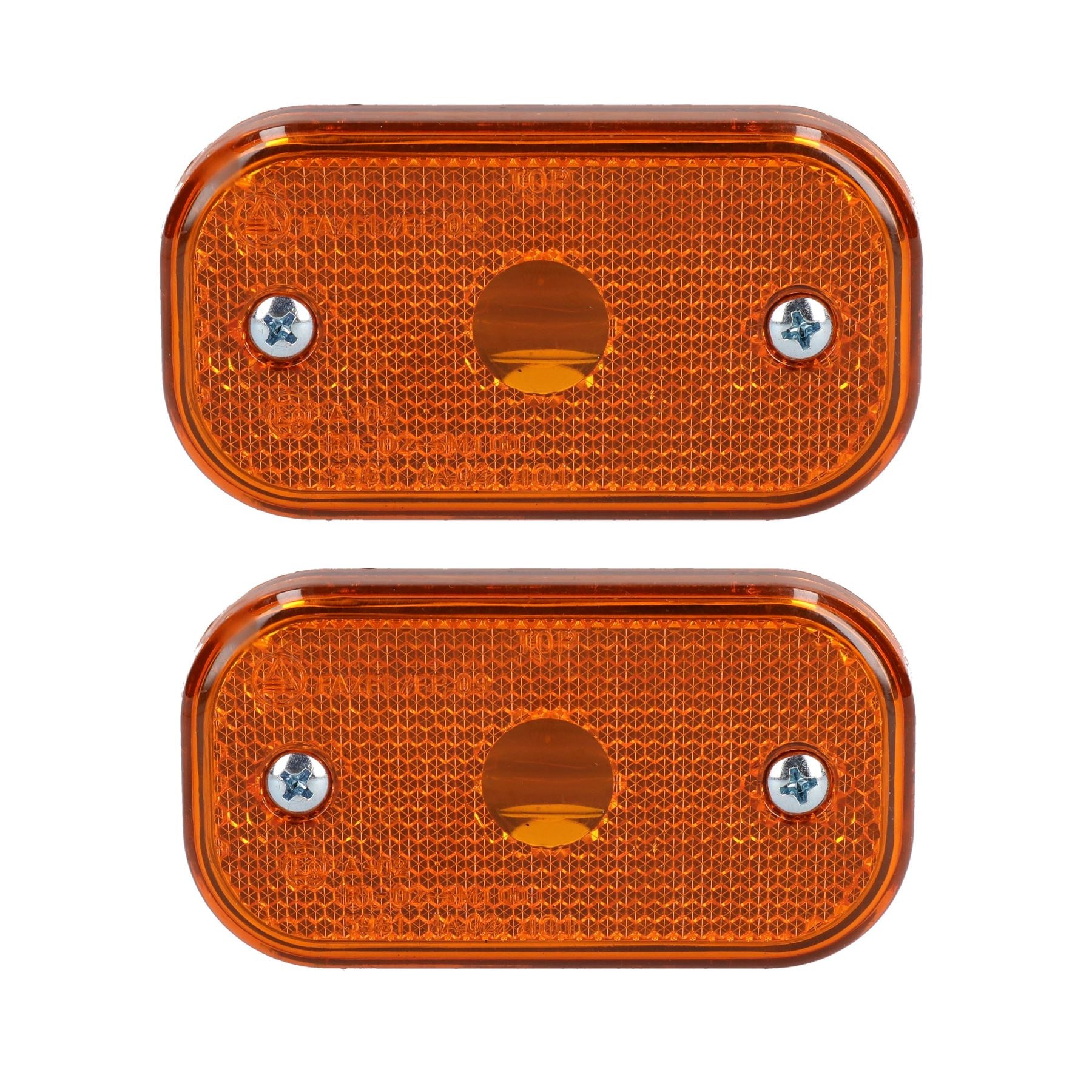 2 x Ersatz Bernstein Orange Seite Marker Licht/Lampe Anhänger Caravan