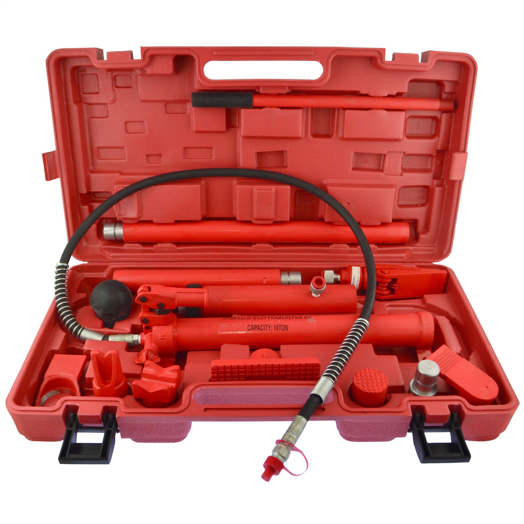 10 Ton Portable Hydraulic Auto Body Dent Frame Repair Kit Porta Pack Jack