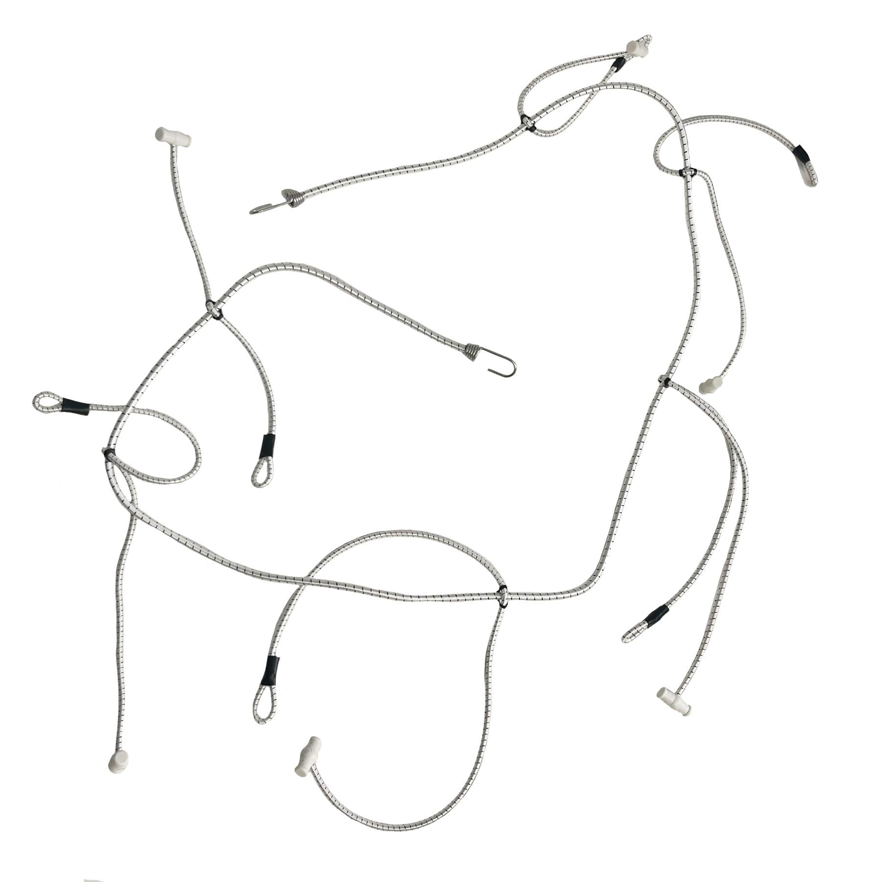 Attaches élastiques pour voile de voilier, mât de yacht, 8 mm par 2 m