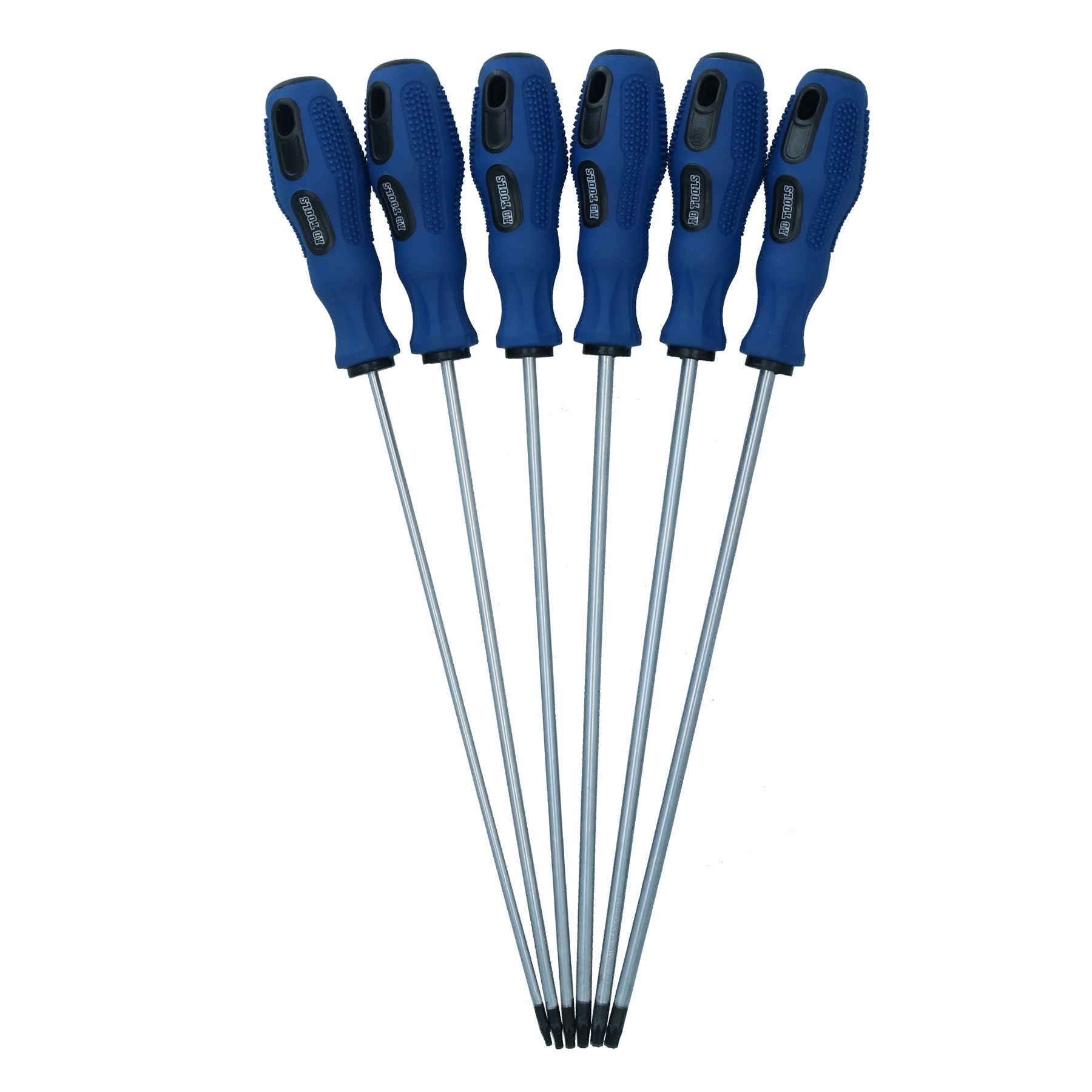 Extra langer Torx-Stern-Schraubendreher-Satz, T10 – T30, Schraubendreherlänge 250 mm, 6-tlg.