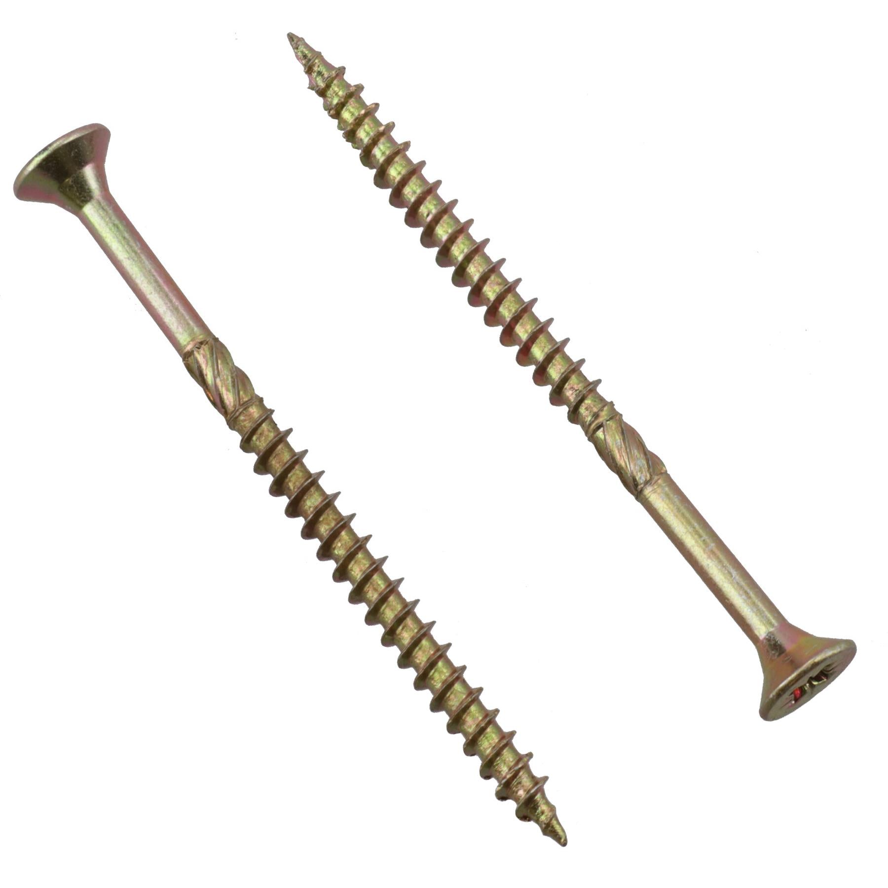 Countersunk Wood Screws 4.0 x 60mm Serrated Edge Prevent Splitting PZ2